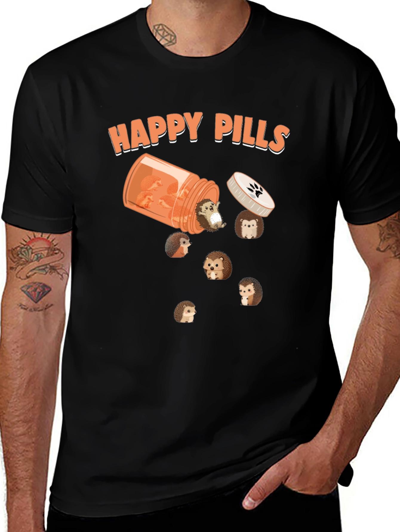 Happy Pills Hedgehog T-Shirt