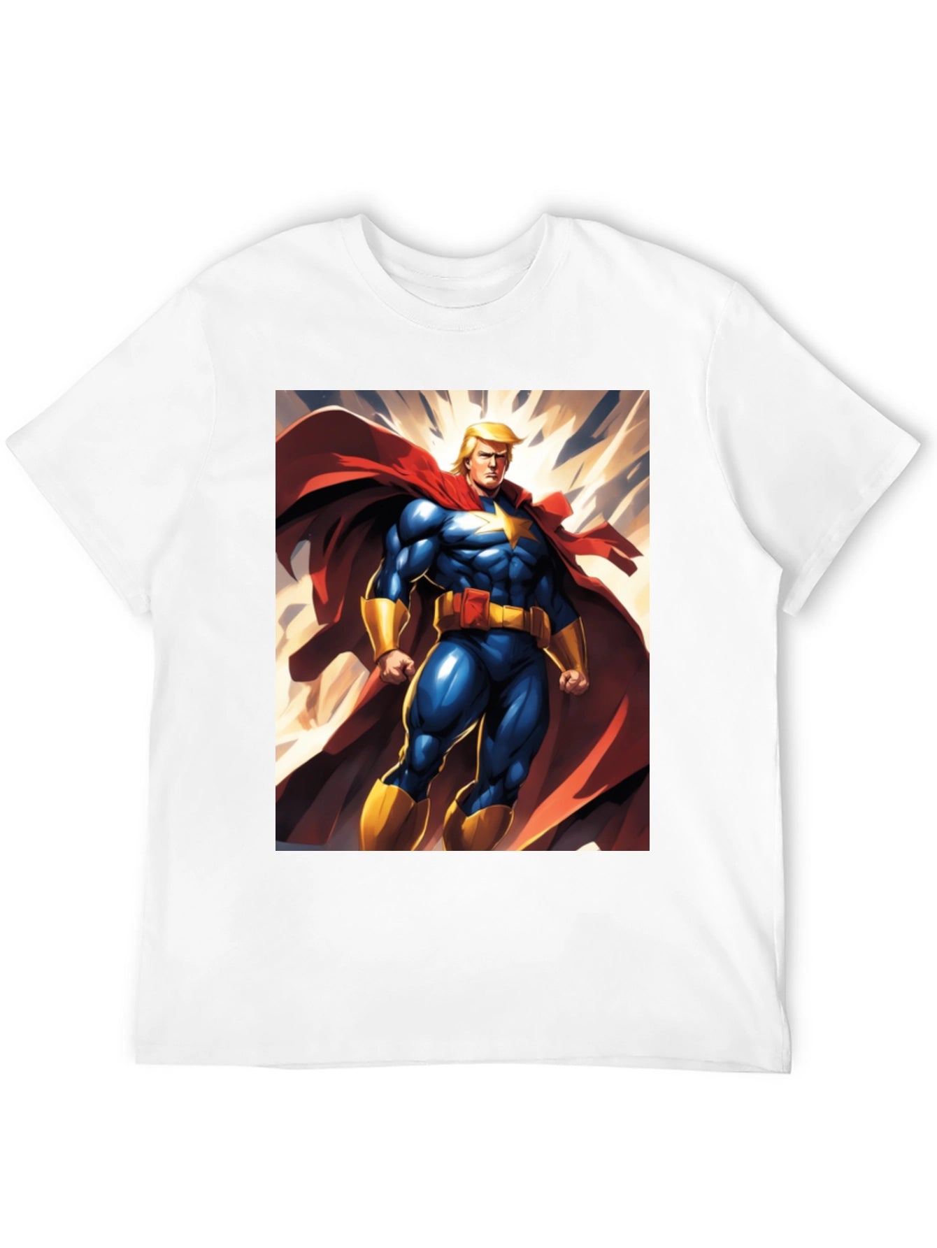 Trump Super Hero T-Shirt | Mens Black Graphic Tee