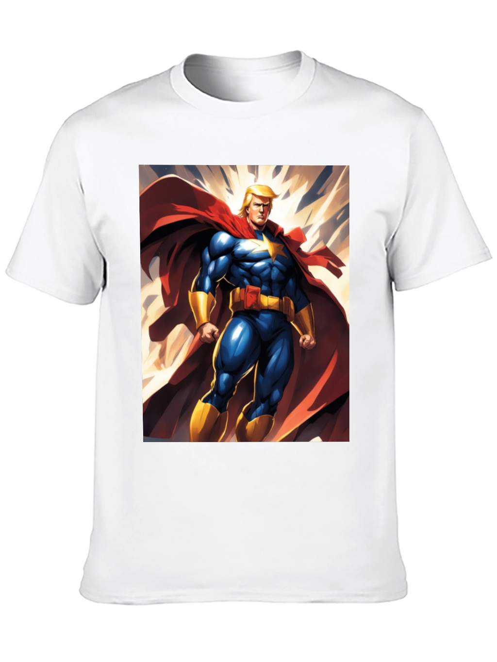 Trump Super Hero T-Shirt | Mens Black Graphic Tee