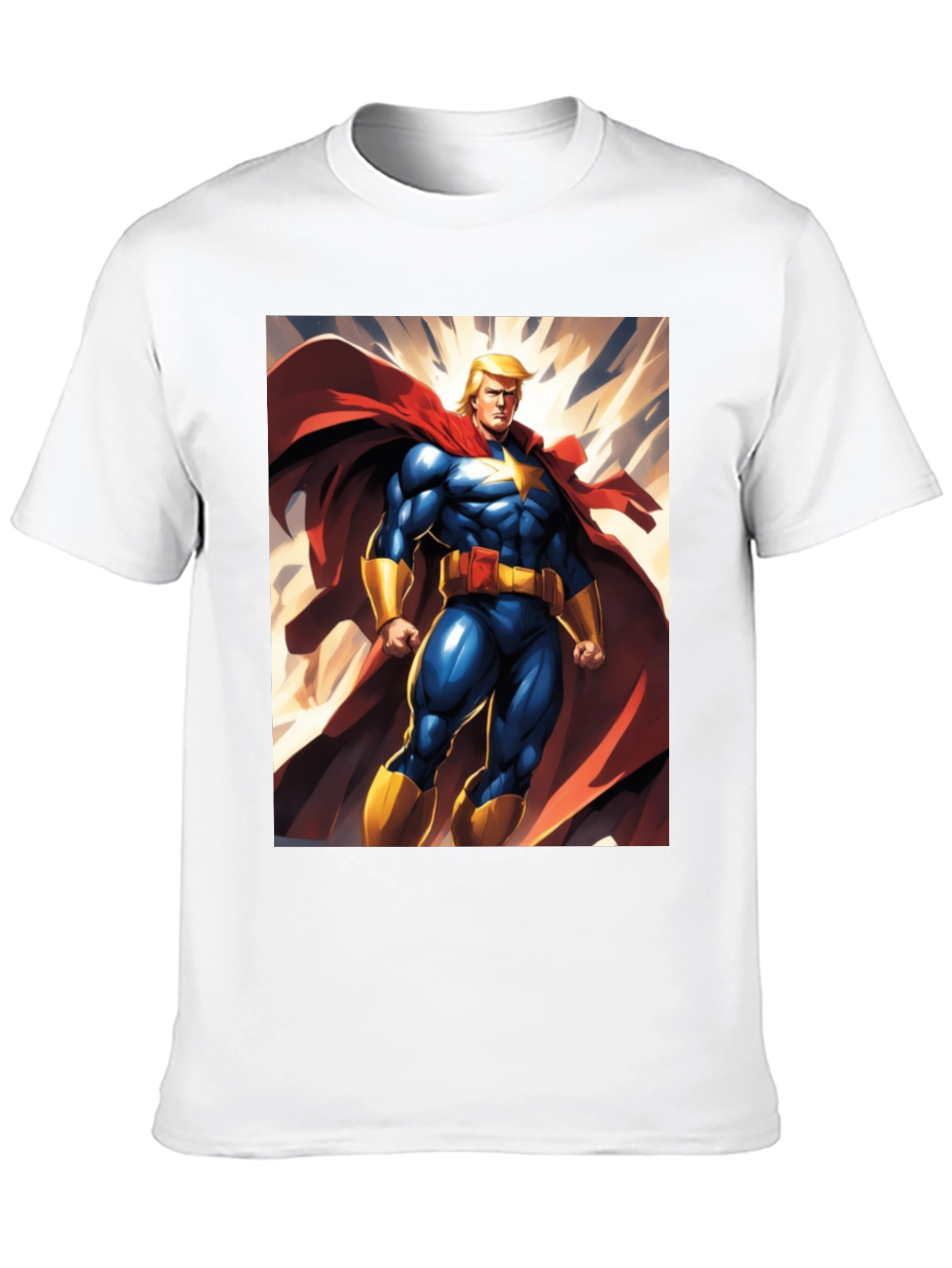 Trump Super Hero T-Shirt | Mens Black Graphic Tee
