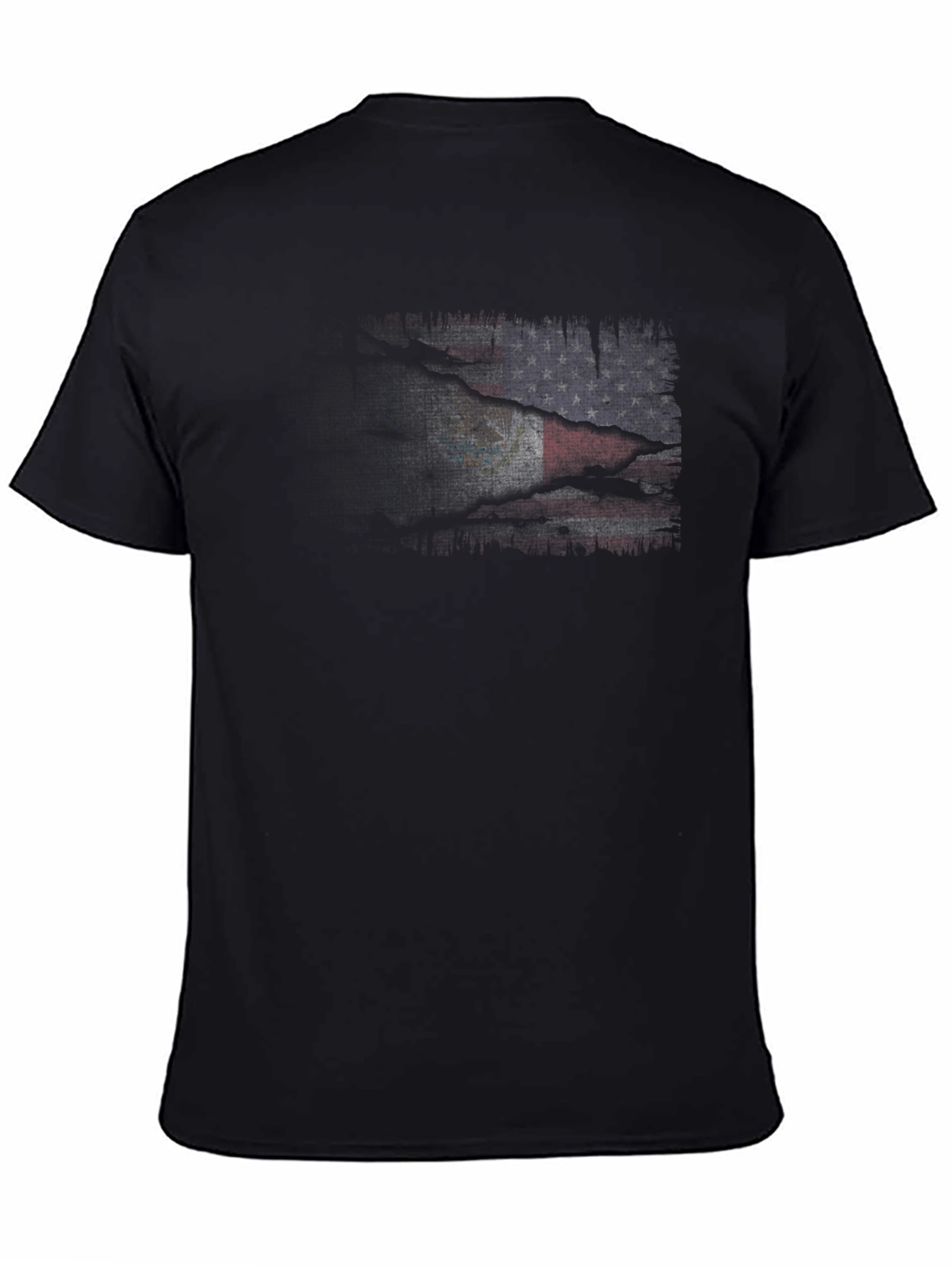 USA Mexico Flag Graphic Print T-Shirt