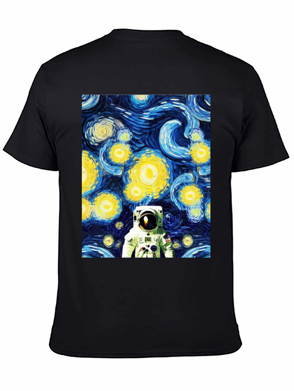 Astronaut Starry Night Graphic Tee - Unique Artistic Design