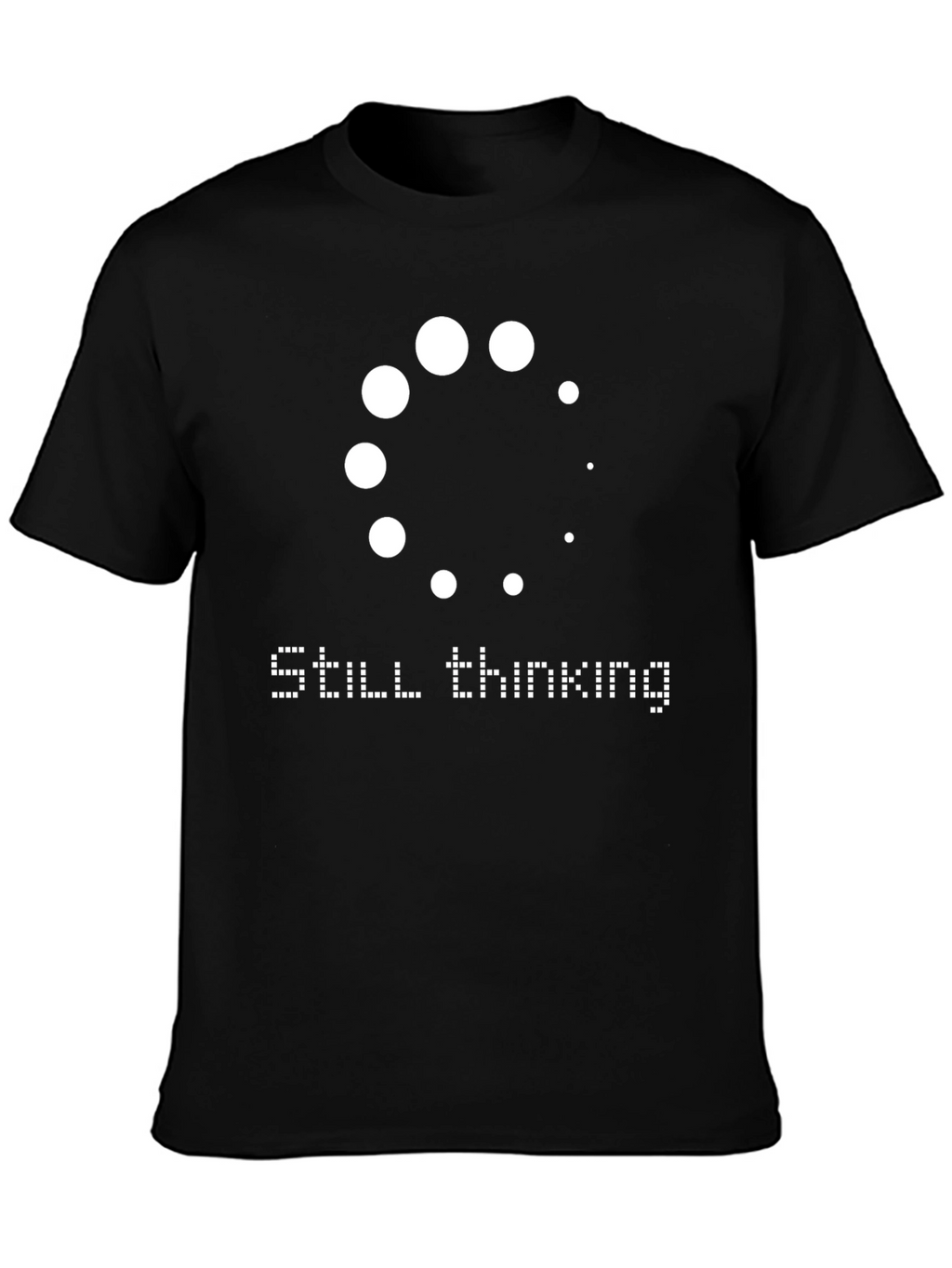 Still Thinking Mens Black Graphic Tee