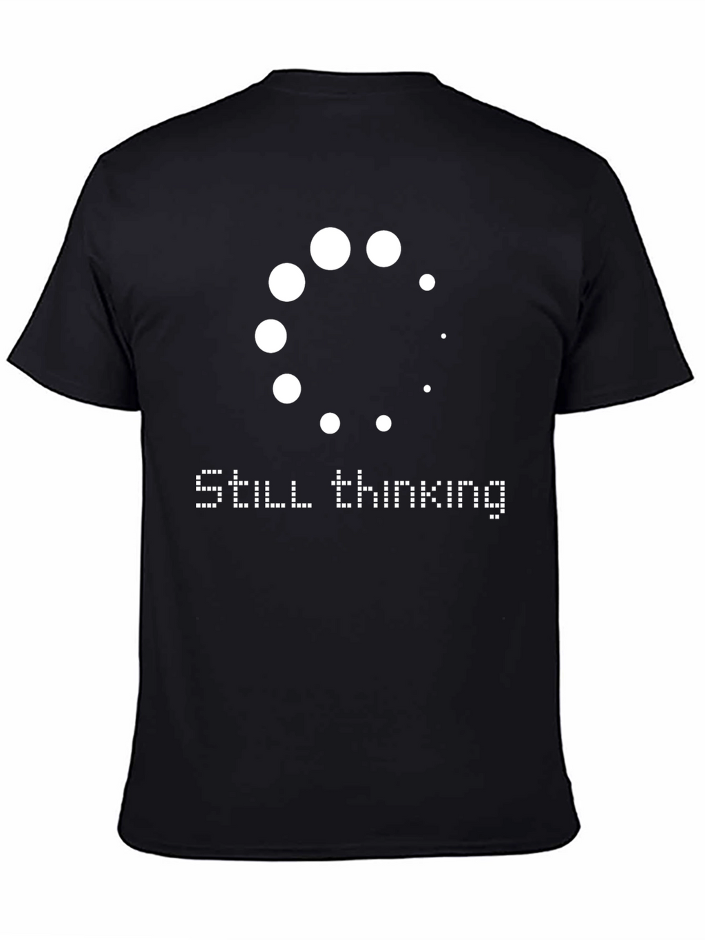 Still Thinking Mens Black Graphic Tee