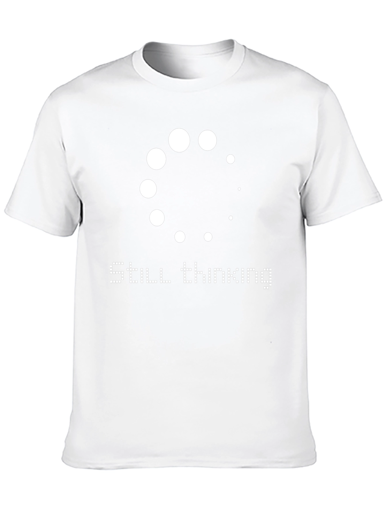 Still Thinking Mens Black Graphic Tee