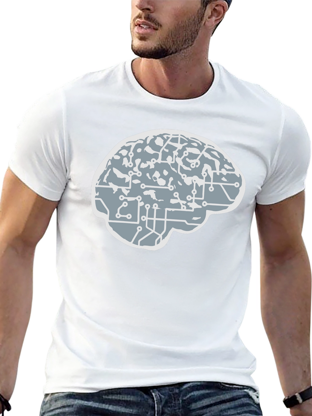 Brain Circuit T-Shirt - Smart Tech Tee