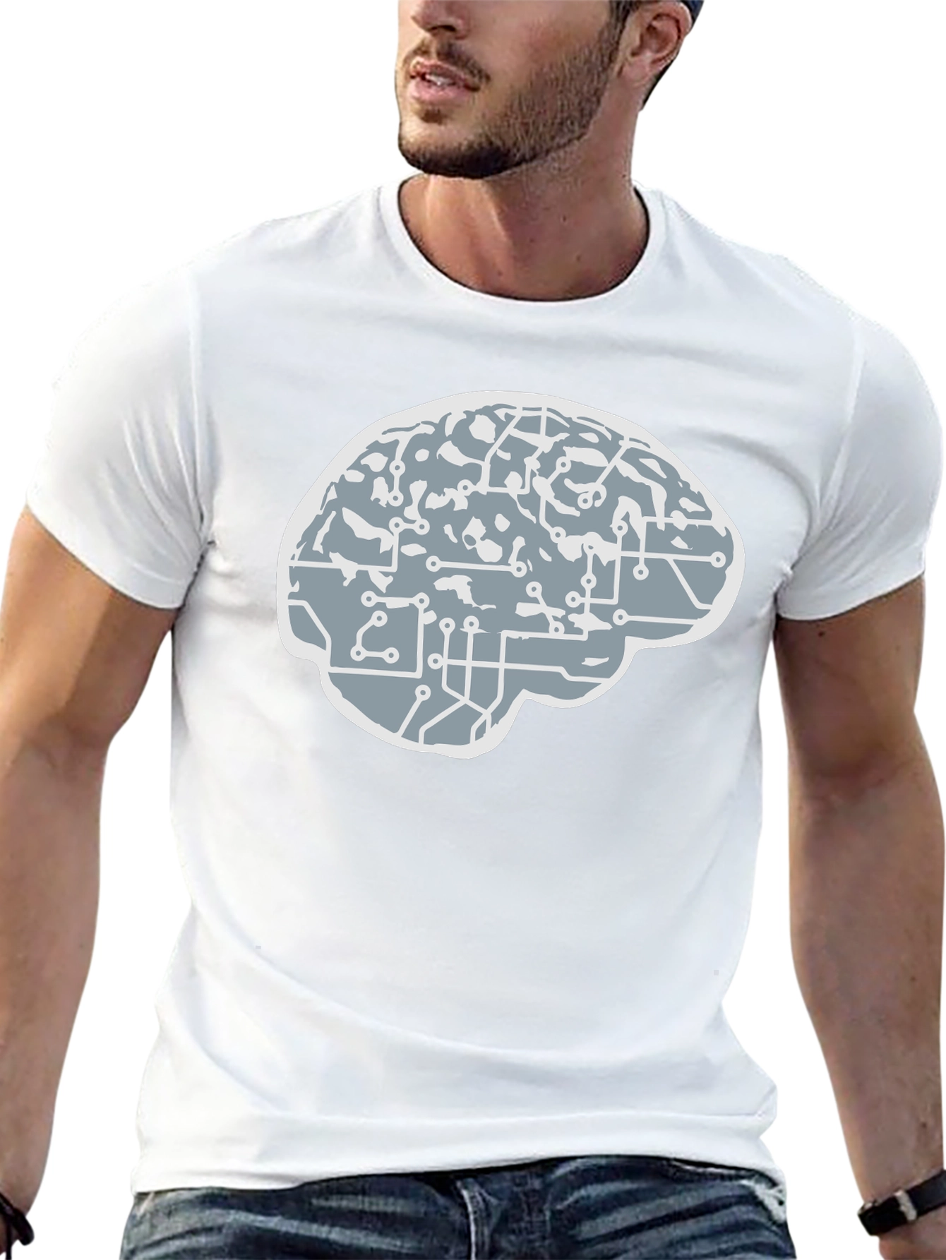 Brain Circuit T-Shirt - Smart Tech Tee