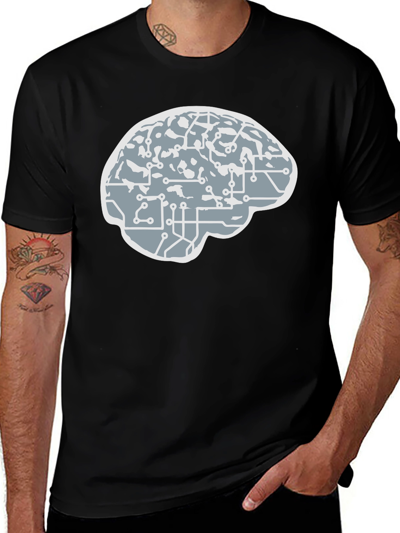 Brain Circuit T-Shirt - Smart Tech Tee