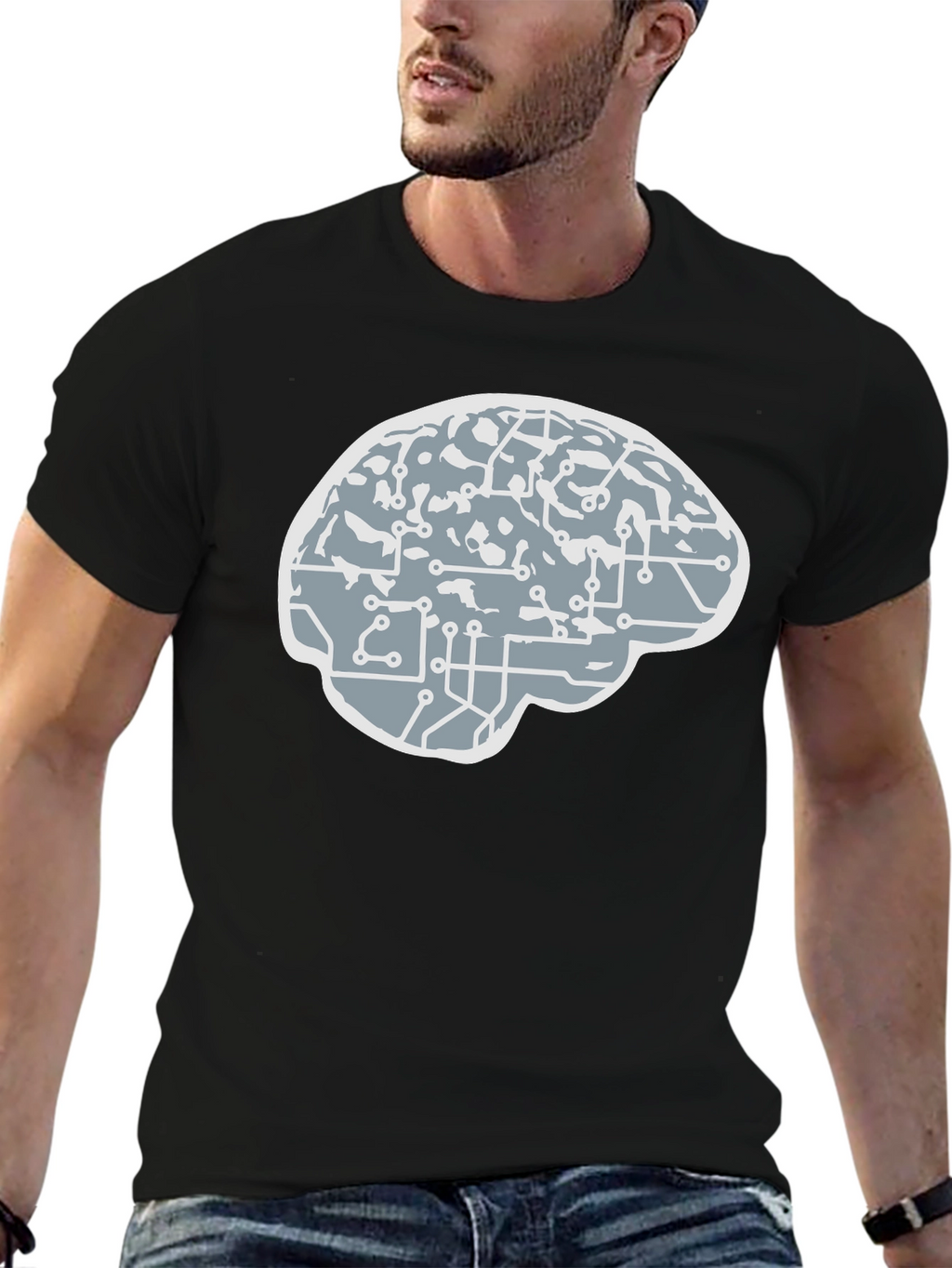 Brain Circuit T-Shirt - Smart Tech Tee