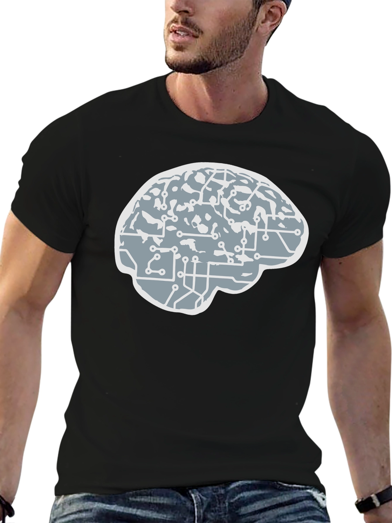 Brain Circuit T-Shirt - Smart Tech Tee