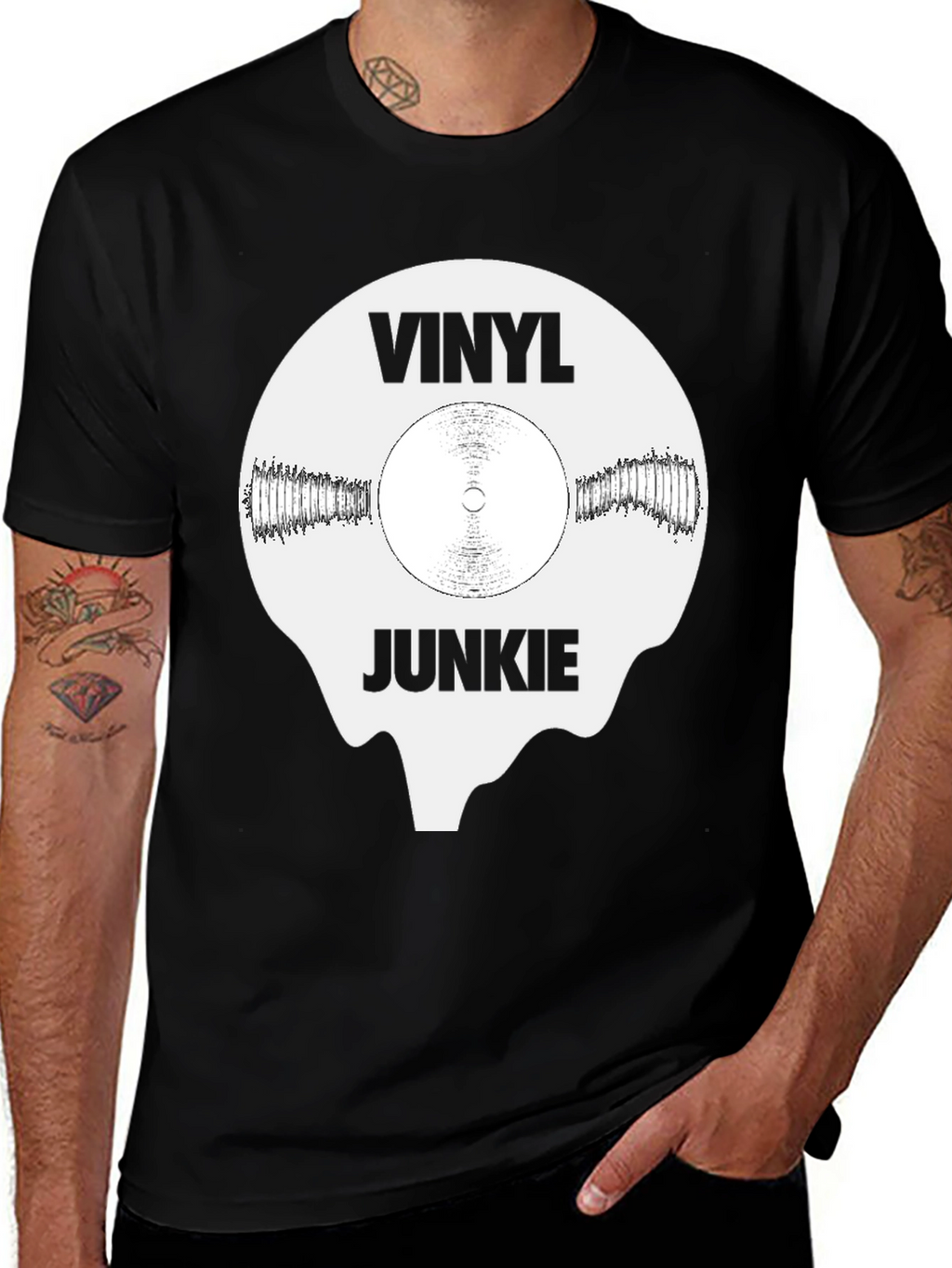 Vinyl Junkie Graphic T-Shirt