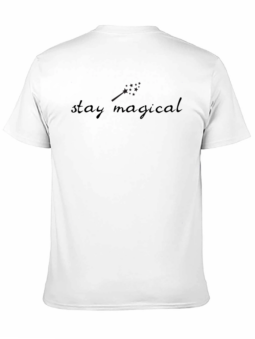 Stay Magical Graphic Print Black T-Shirt
