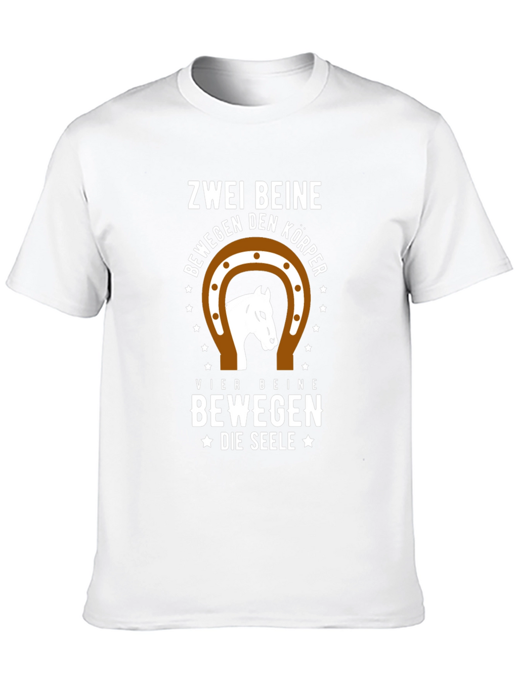 Zwei Beine Horse Graphic Tee - Black