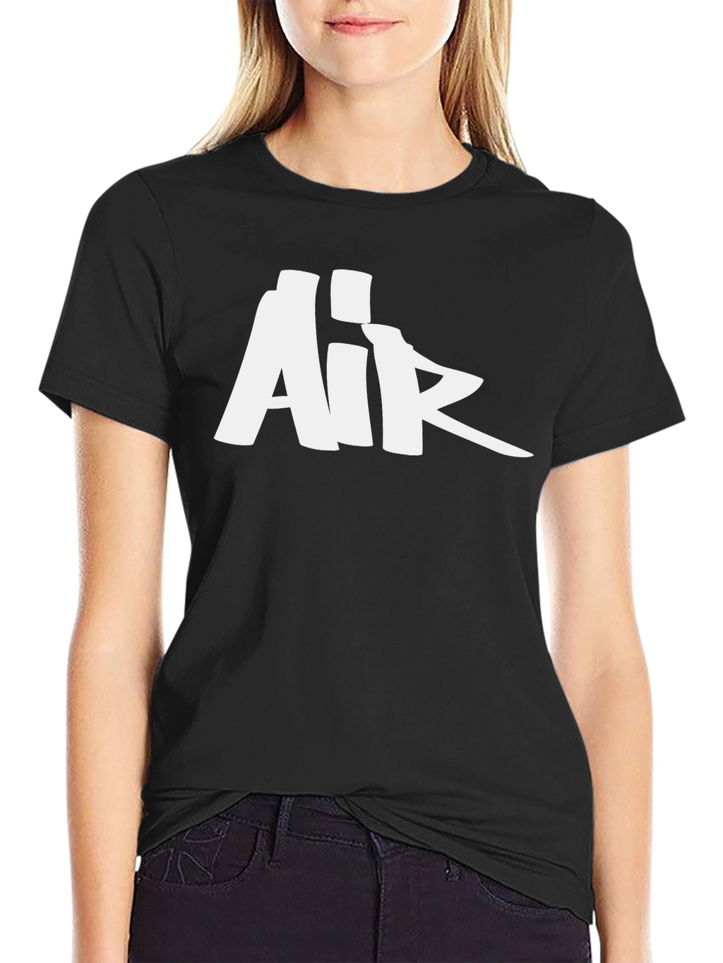 Bold Air Logo Black T-Shirt