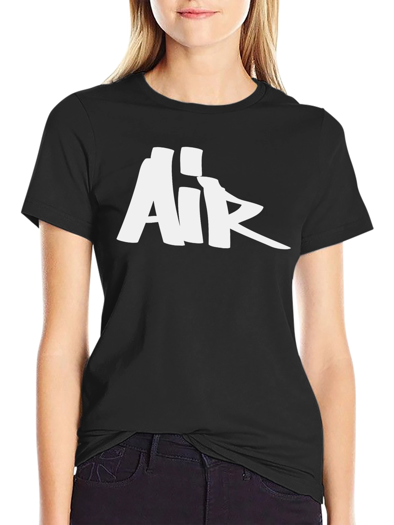 Bold Air Logo Black T-Shirt