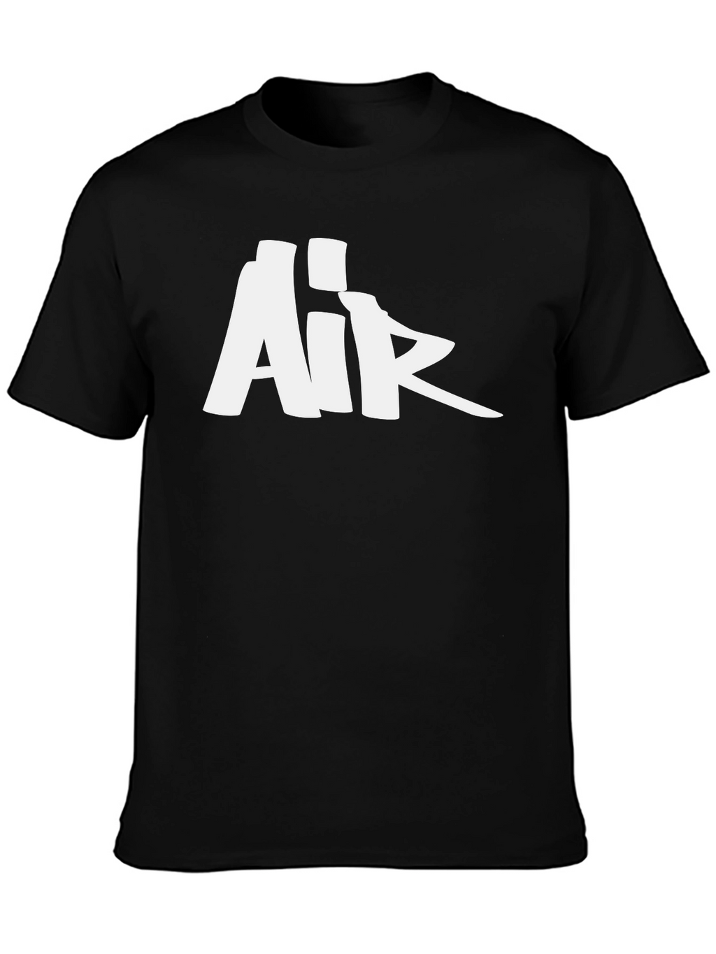 Bold Air Logo Black T-Shirt