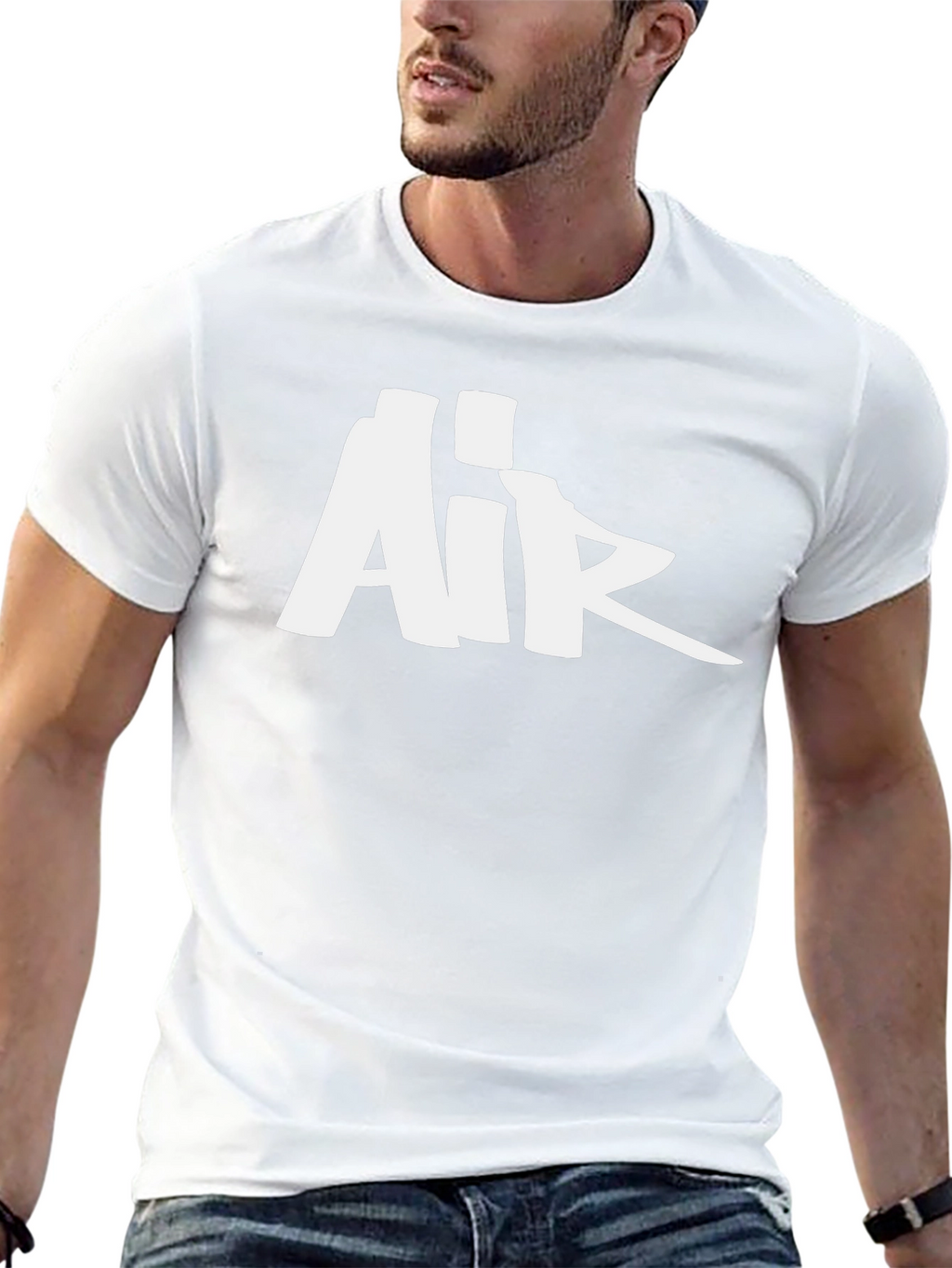 Bold Air Logo Black T-Shirt