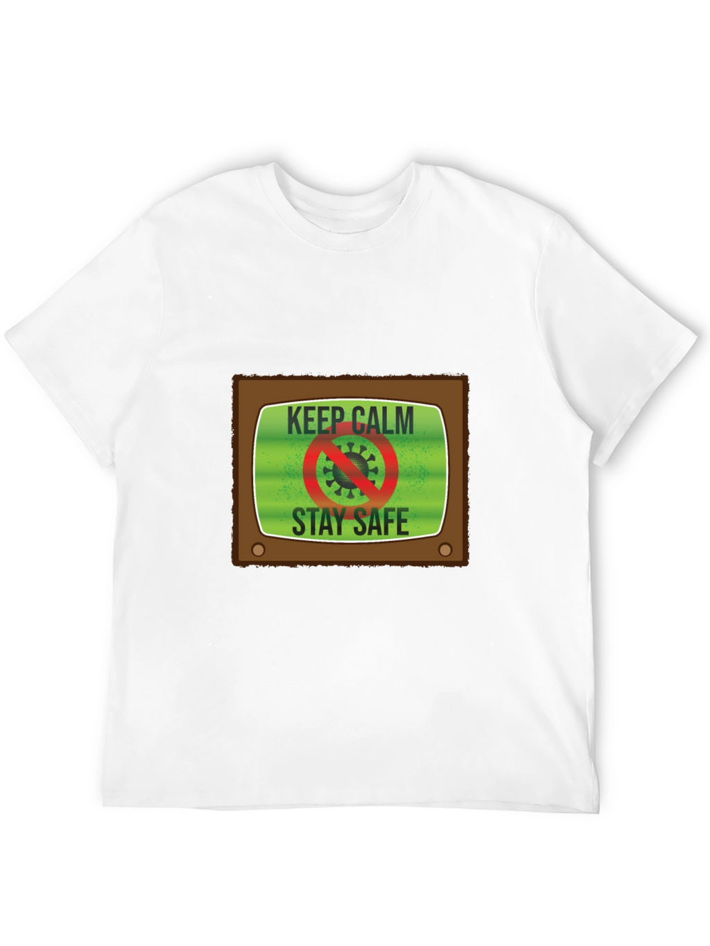 Keep Calm Stay Safe TV Graphic Tee - Unisex