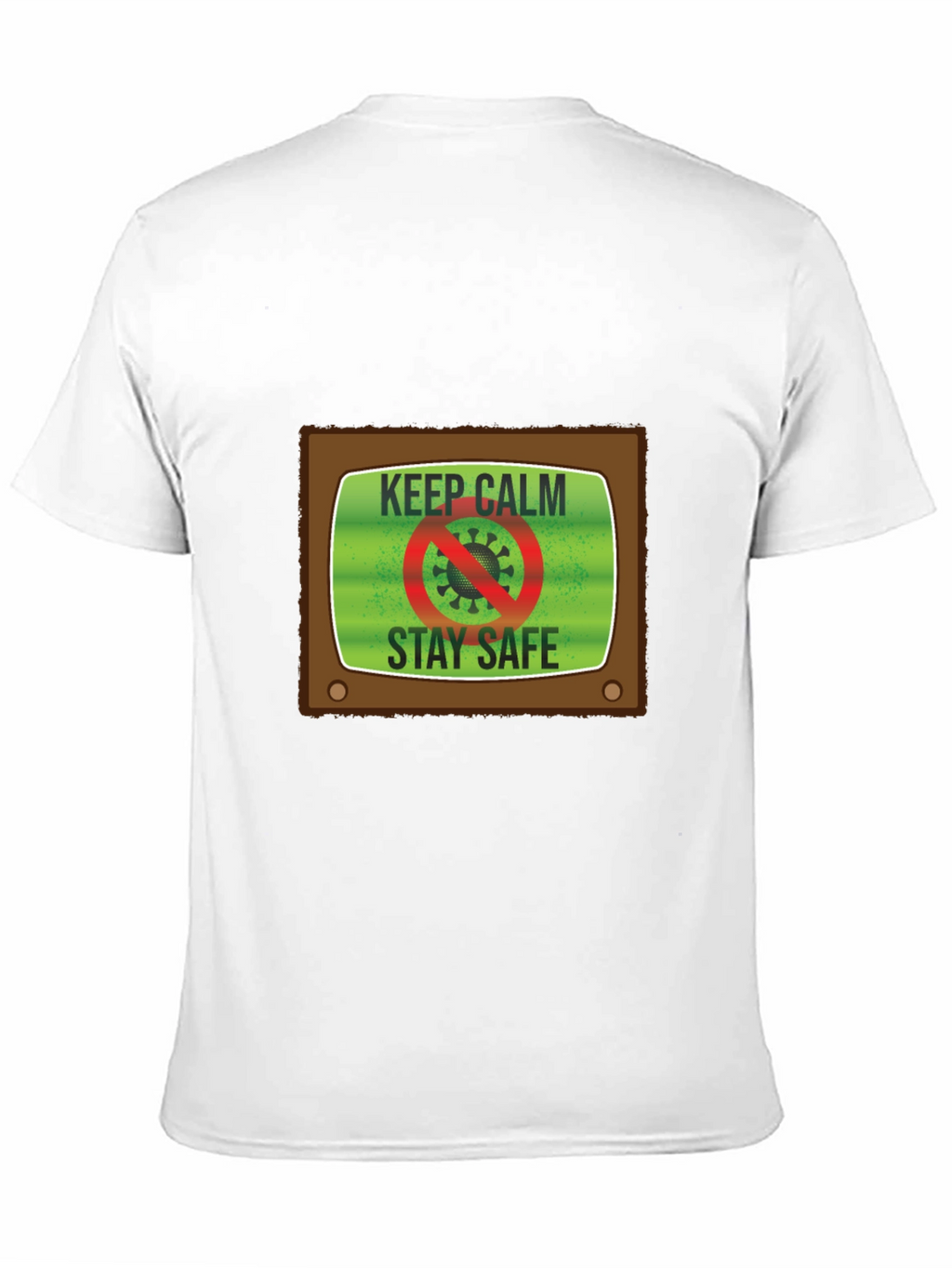 Keep Calm Stay Safe TV Graphic Tee - Unisex