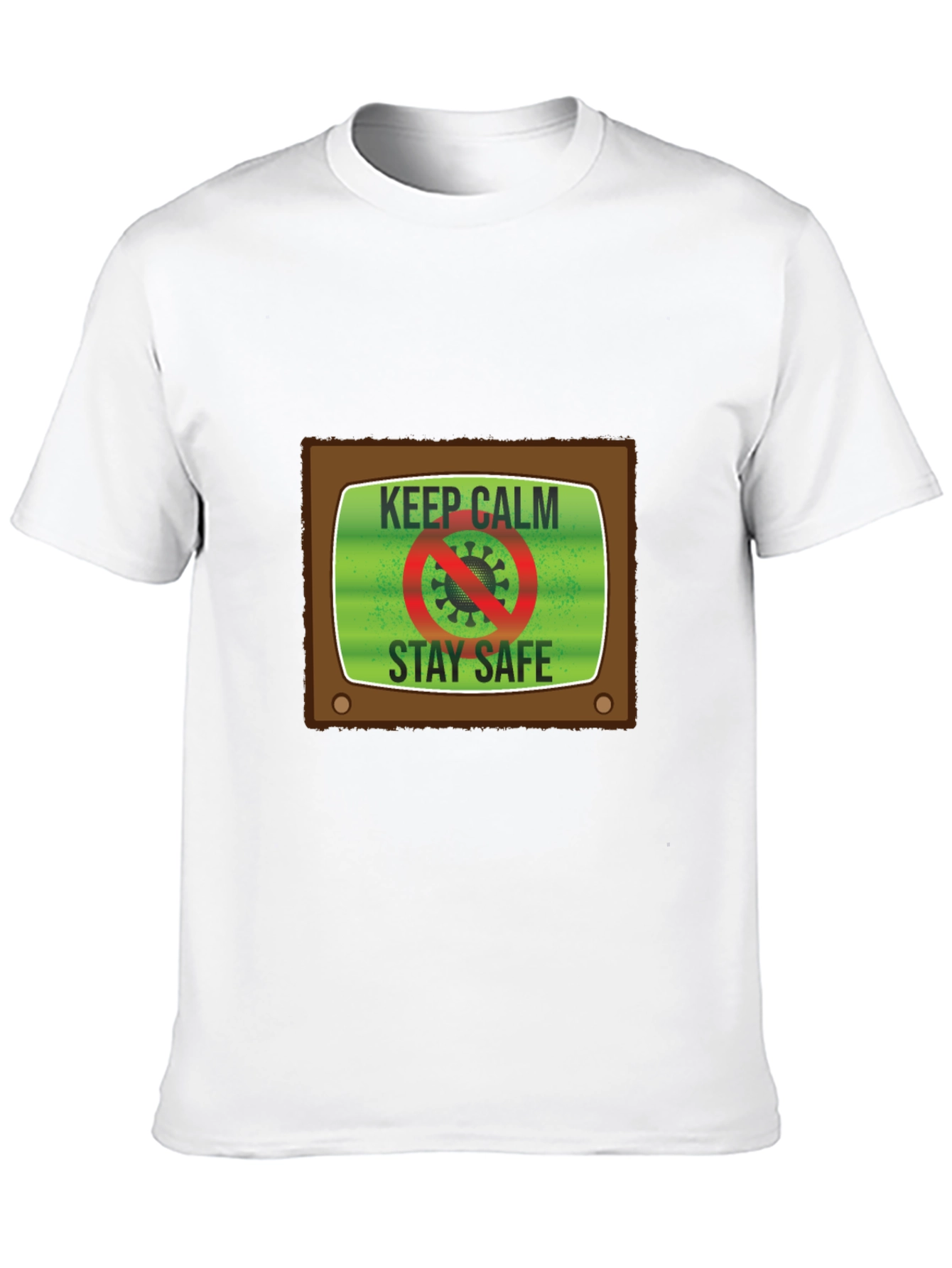 Keep Calm Stay Safe TV Graphic Tee - Unisex
