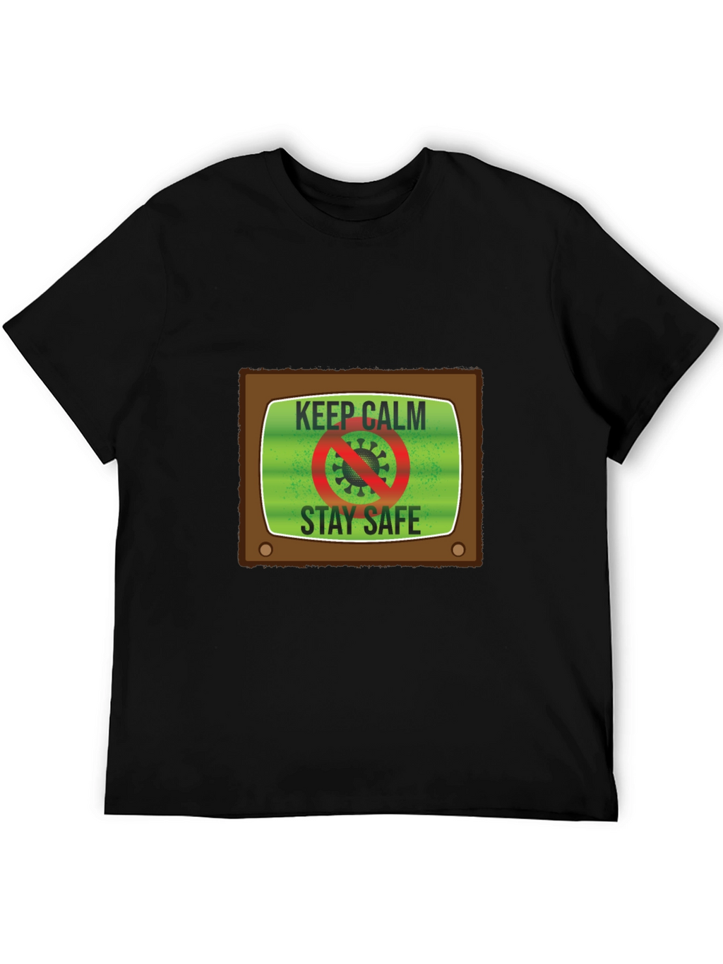 Keep Calm Stay Safe TV Graphic Tee - Unisex