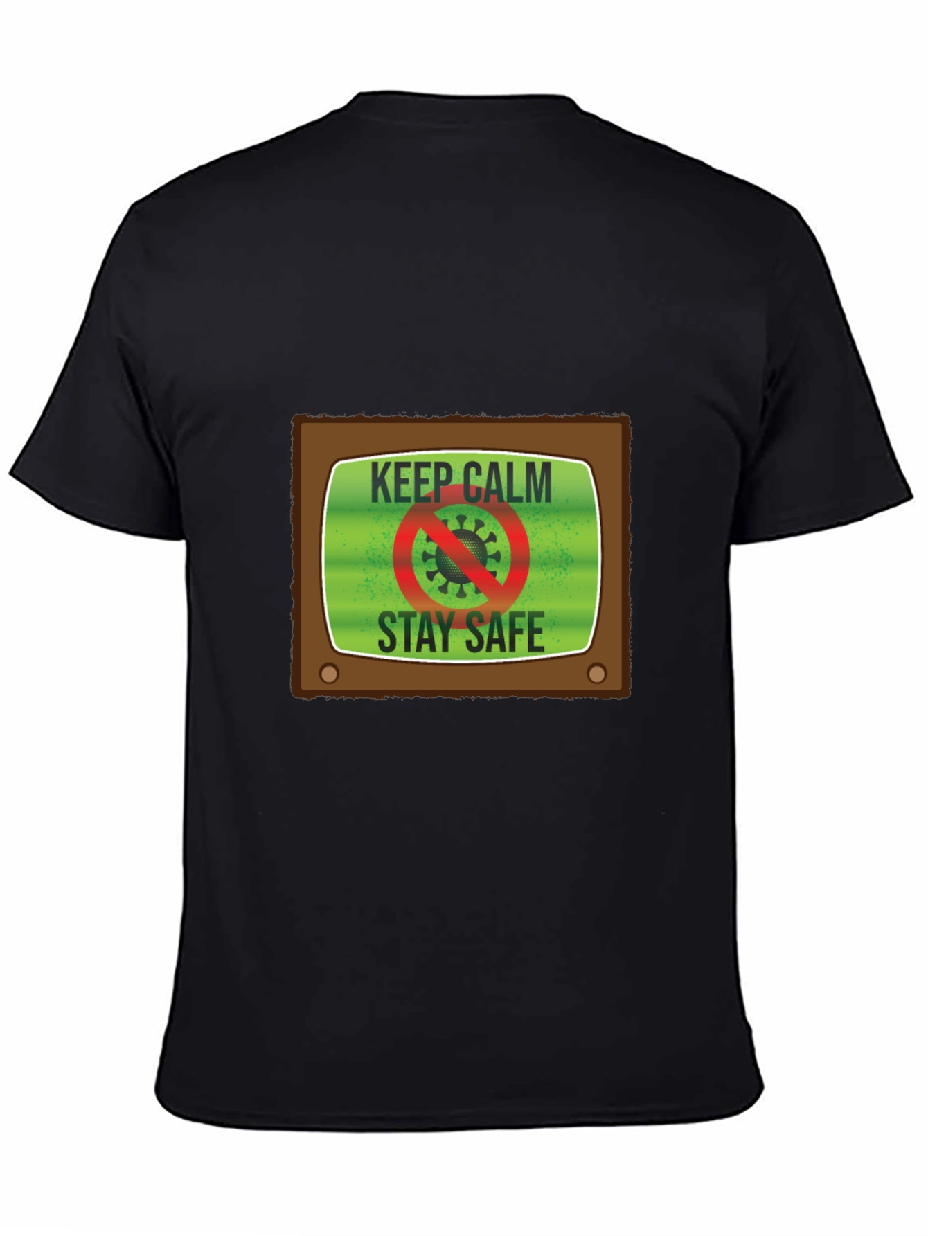 Keep Calm Stay Safe TV Graphic Tee - Unisex