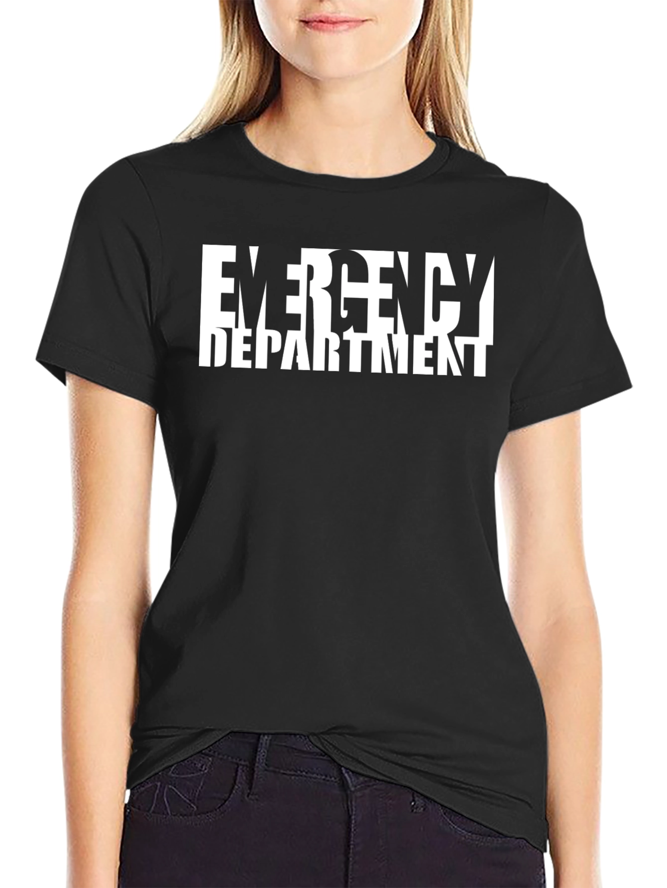 Emergency Department Black Graphic T-Shirt