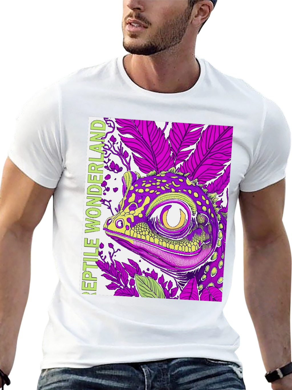 Reptile Wonderland T-Shirt: Gecko Graphic Tee