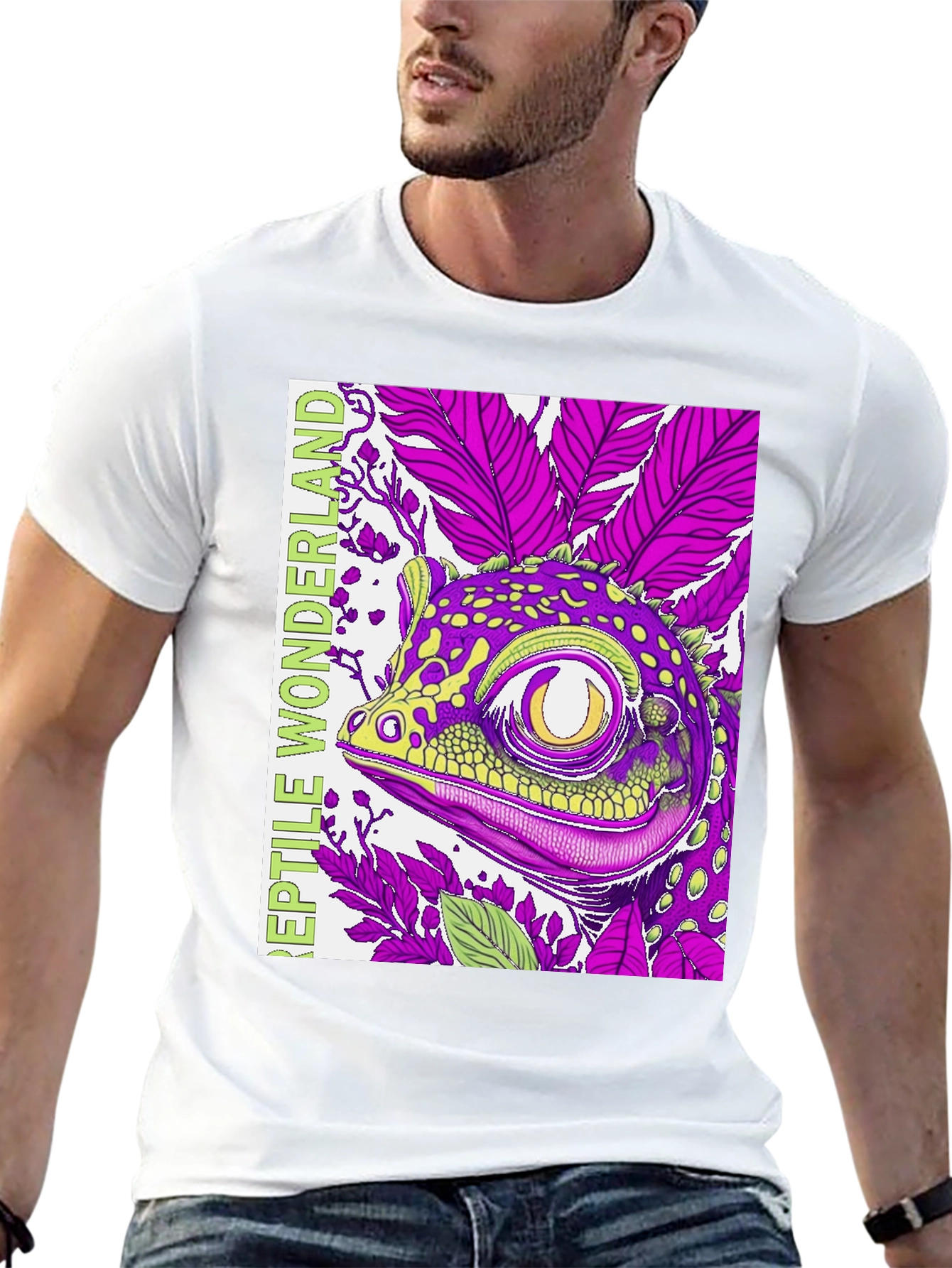 Reptile Wonderland T-Shirt: Gecko Graphic Tee