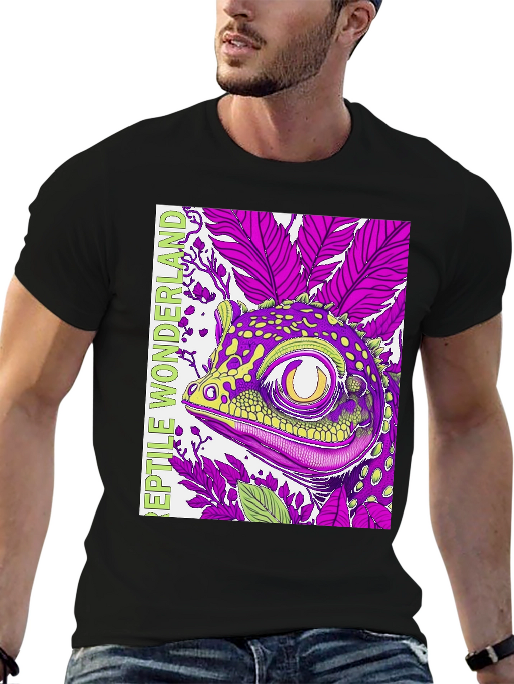 Reptile Wonderland T-Shirt: Gecko Graphic Tee