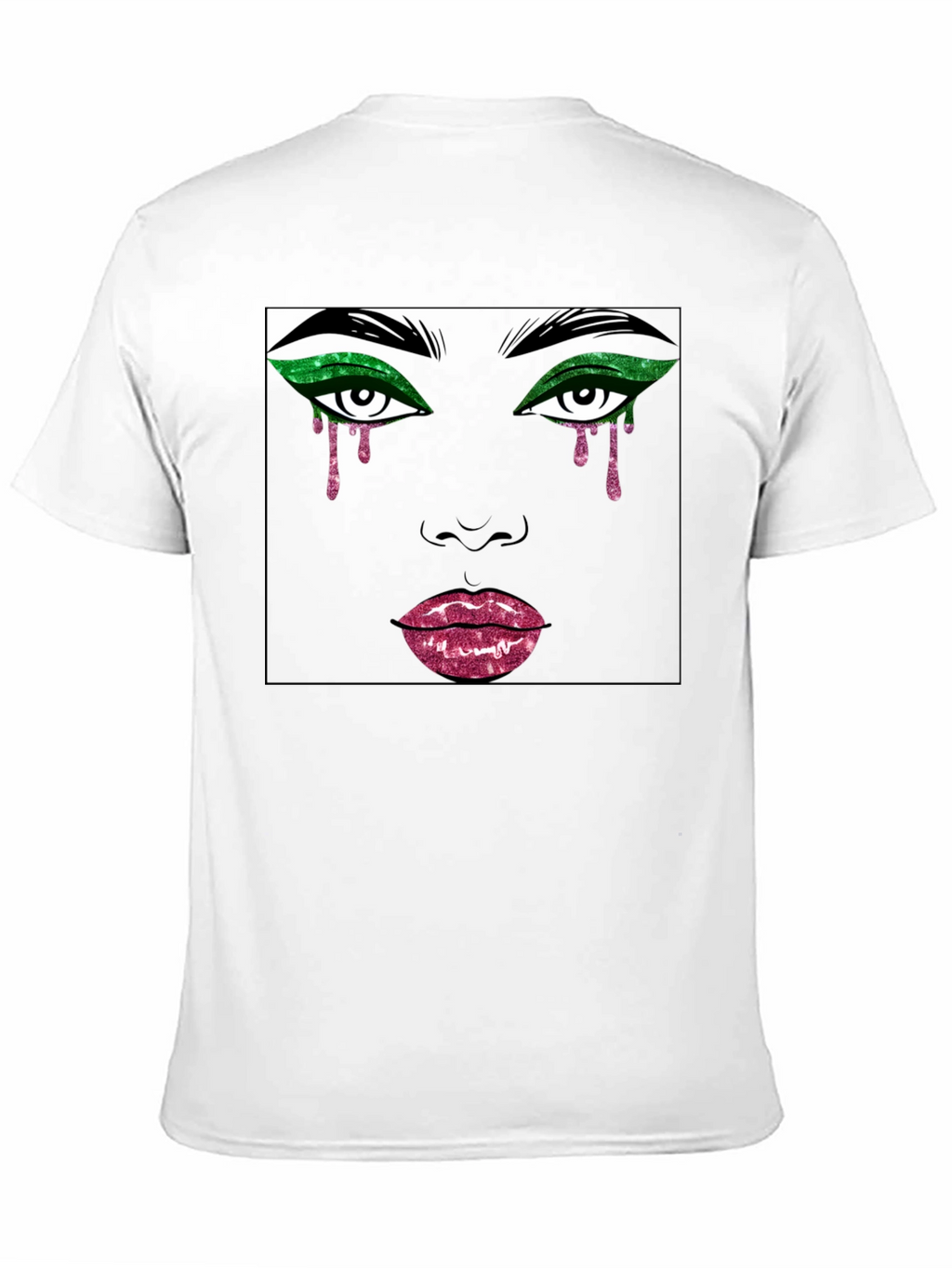 Graphic Glitter Face T-Shirt