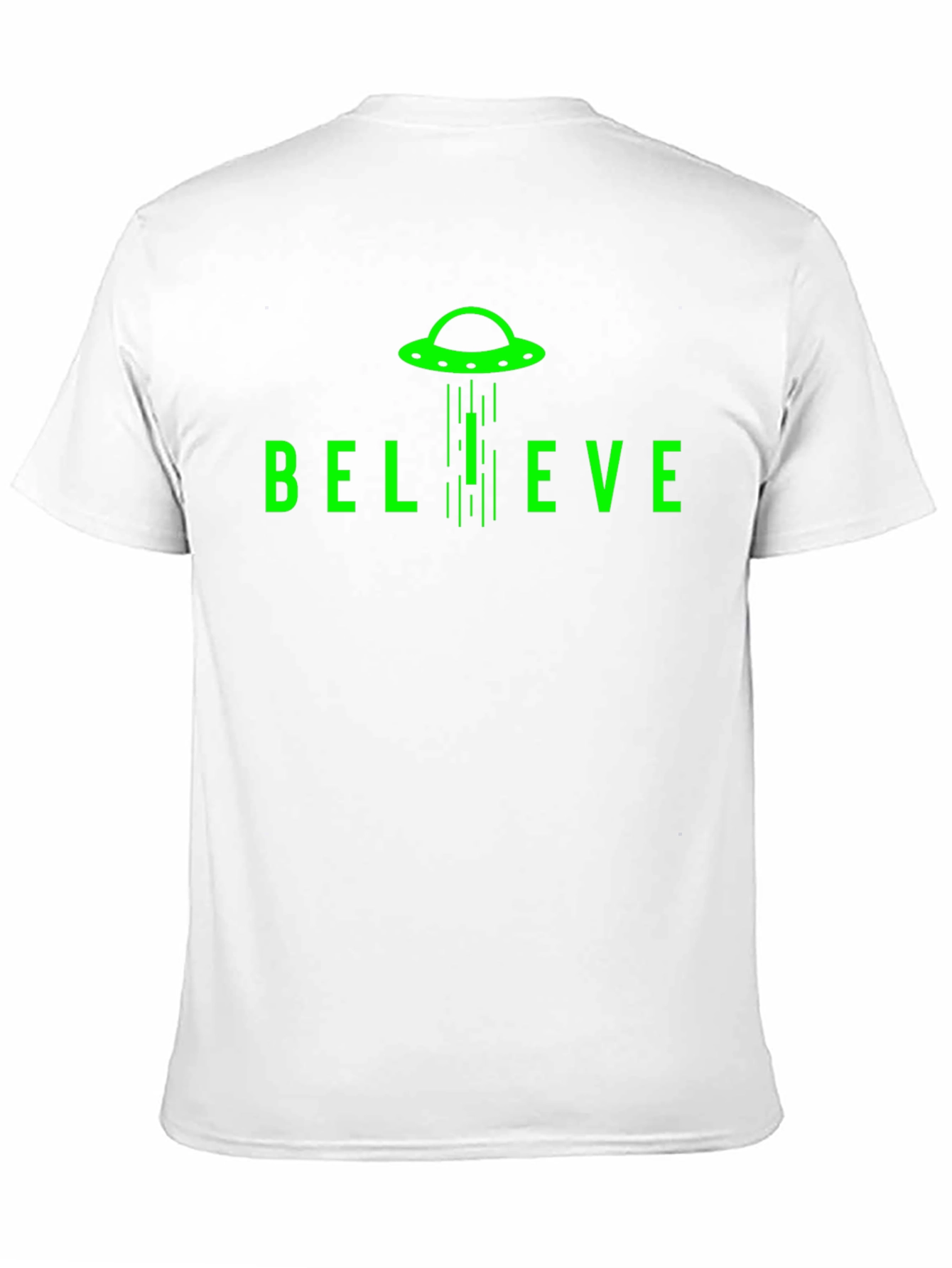 Believe UFO Graphic T-Shirt - Black