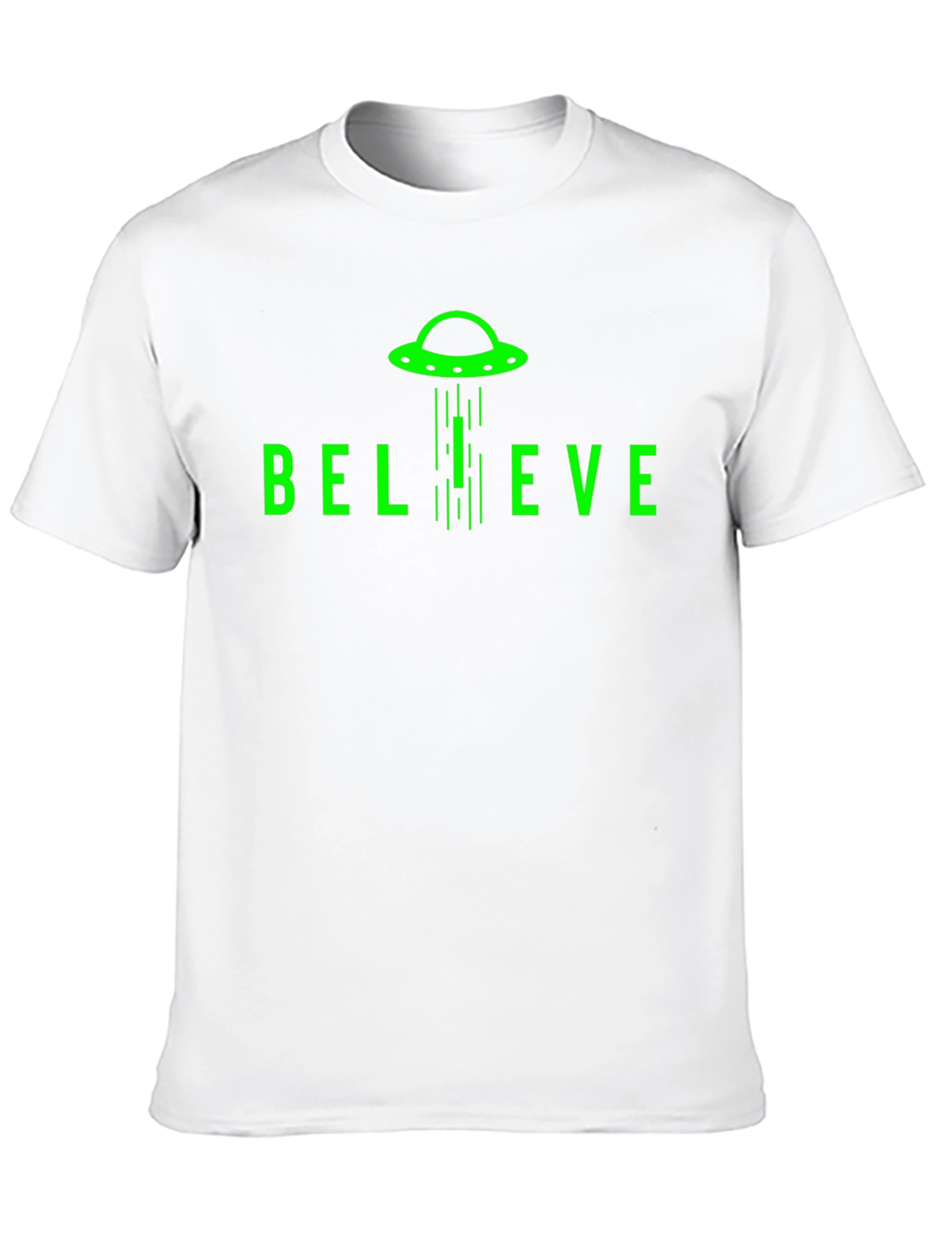 Believe UFO Graphic T-Shirt - Black