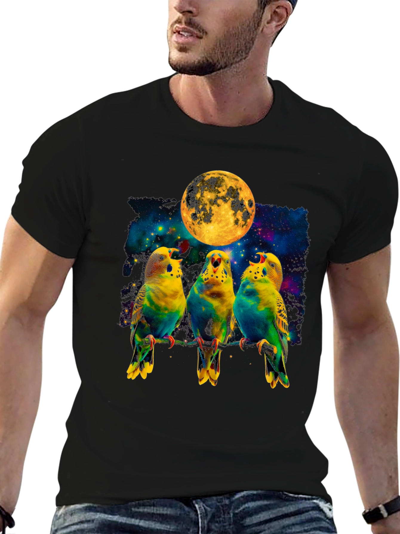 Parrot Moon Graphic Tee