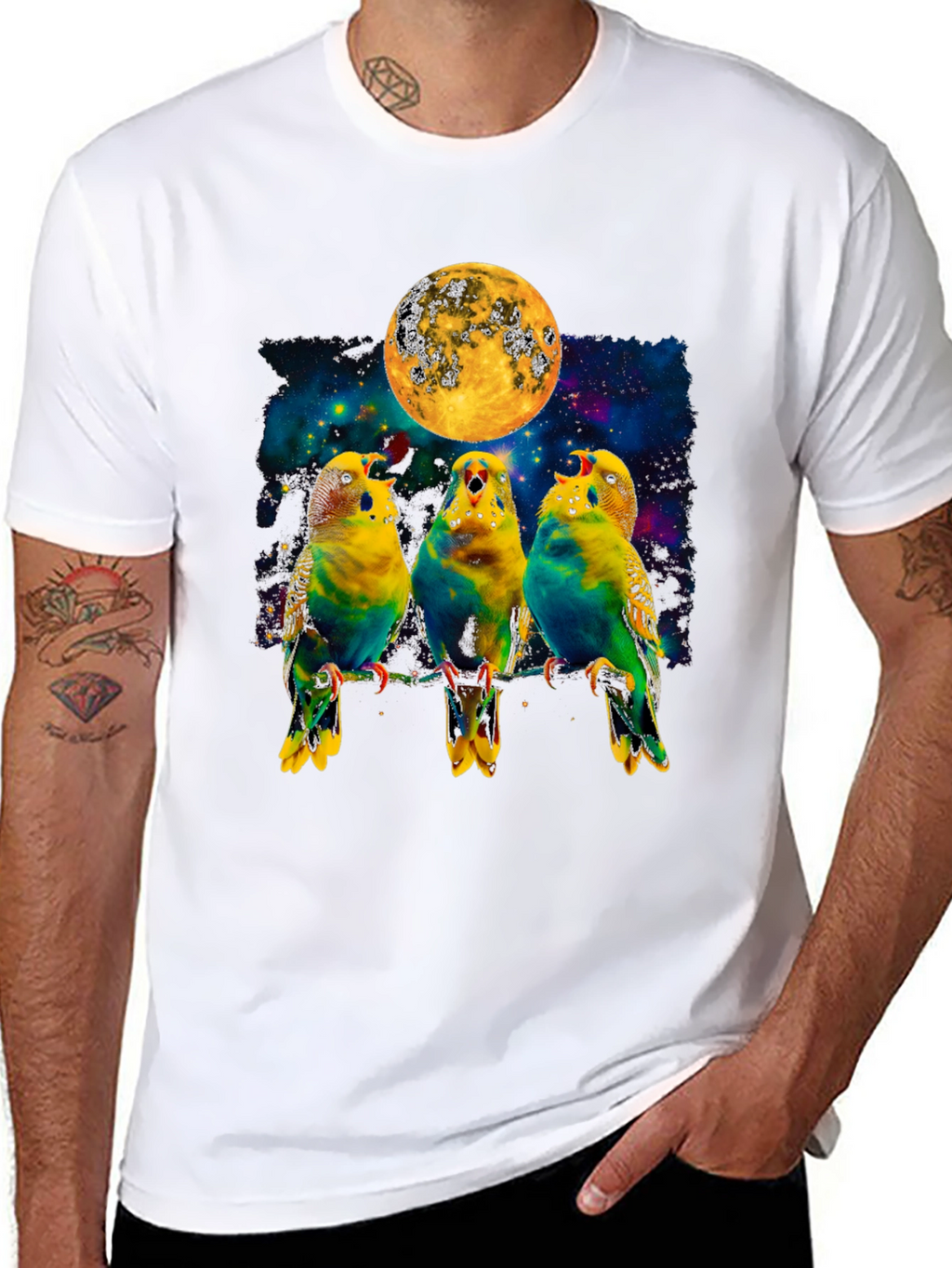 Parrot Moon Graphic Tee