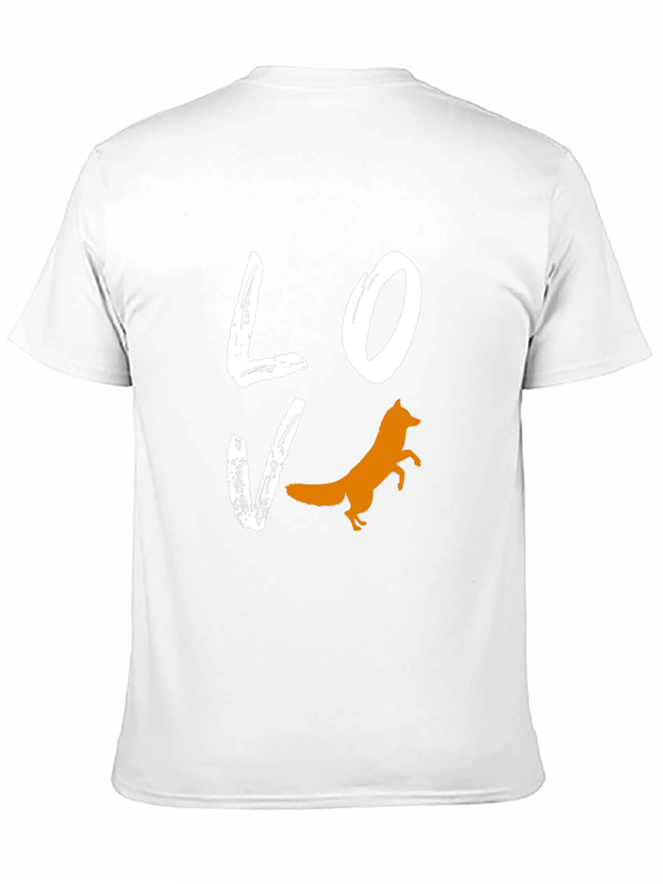 Love Fox Graphic Tee - Black Cotton Blend T-Shirt