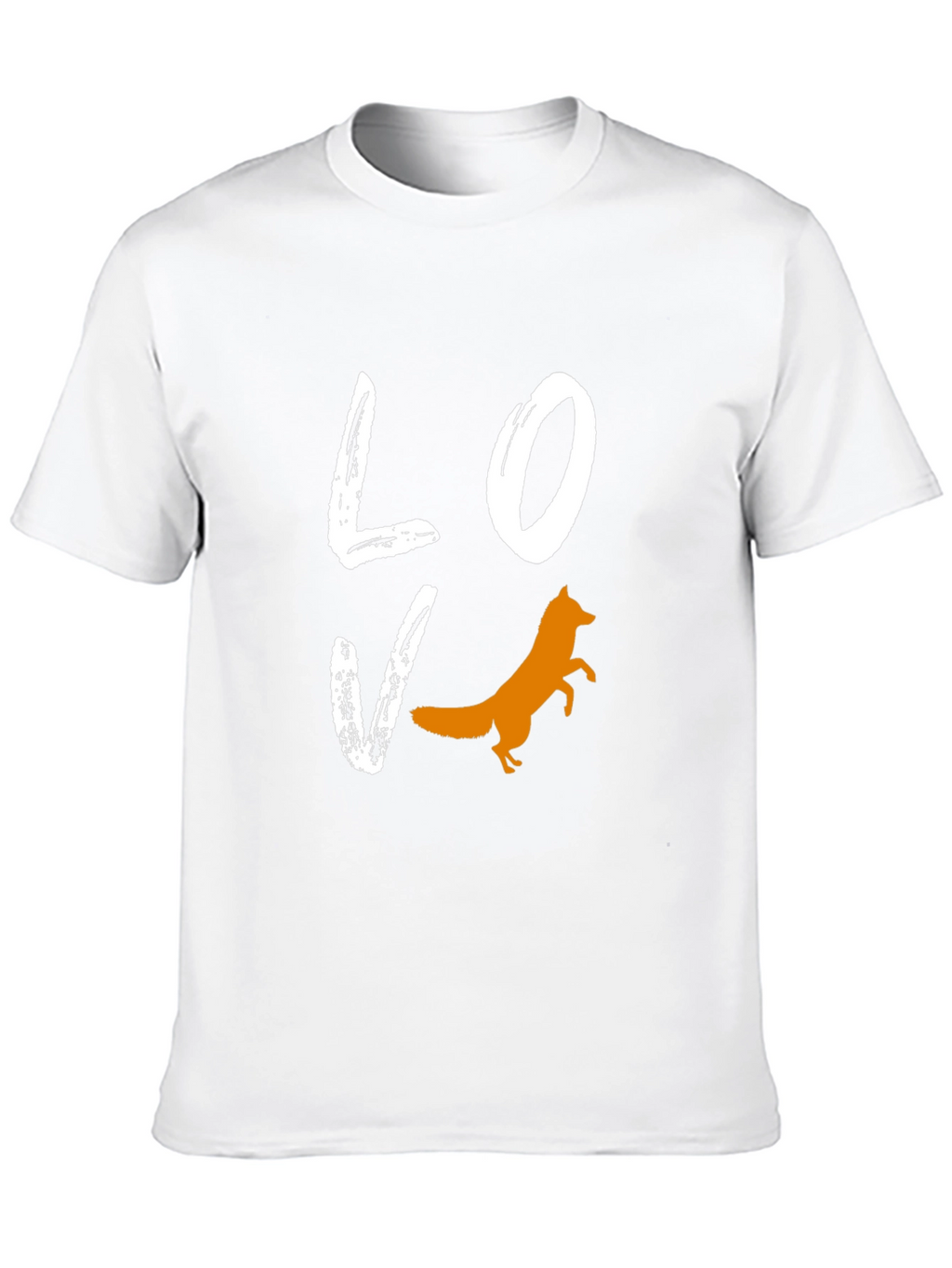 Love Fox Graphic Tee - Black Cotton Blend T-Shirt