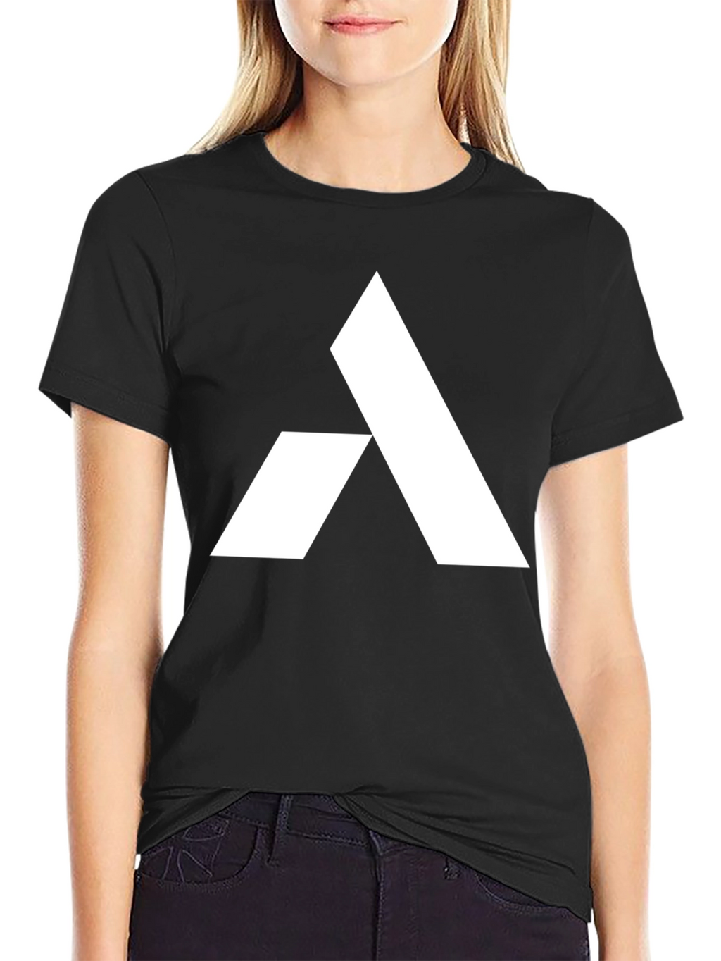 Modern Logo T-Shirt - Black Cotton Blend