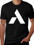 Modern Logo T-Shirt - Black Cotton Blend
