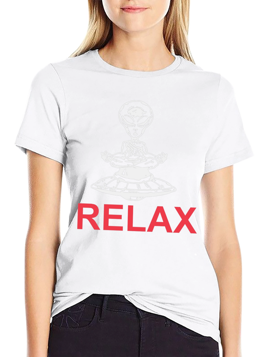 Relax Alien T-Shirt -  UFO Meditation Tee
