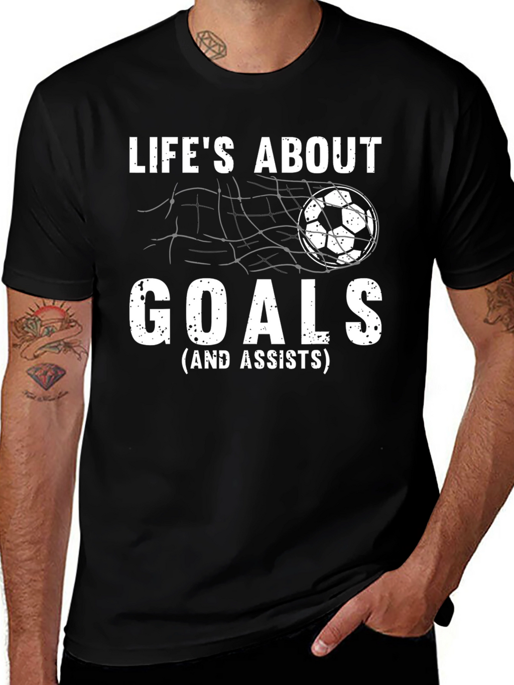 Lifes About Goals Soccer T-Shirt