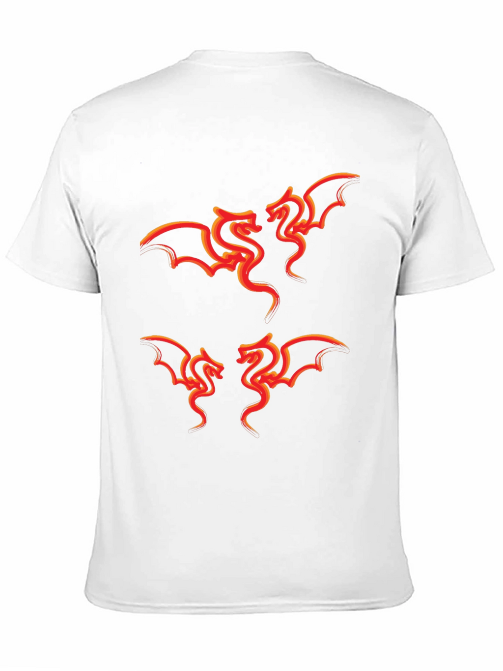 Fiery Dragon Graphic Tee - Stylish Black T-Shirt