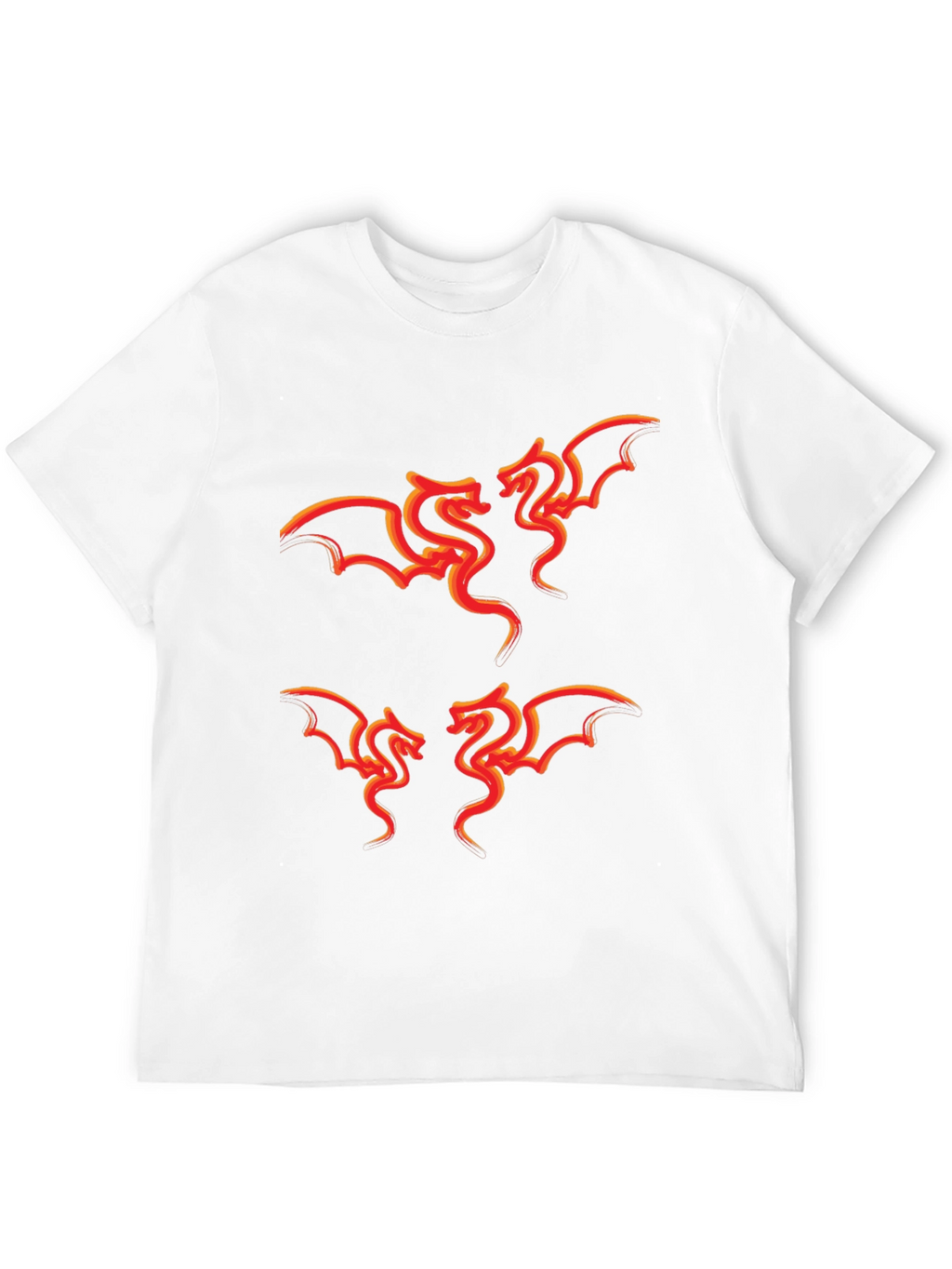 Fiery Dragon Graphic Tee - Stylish Black T-Shirt