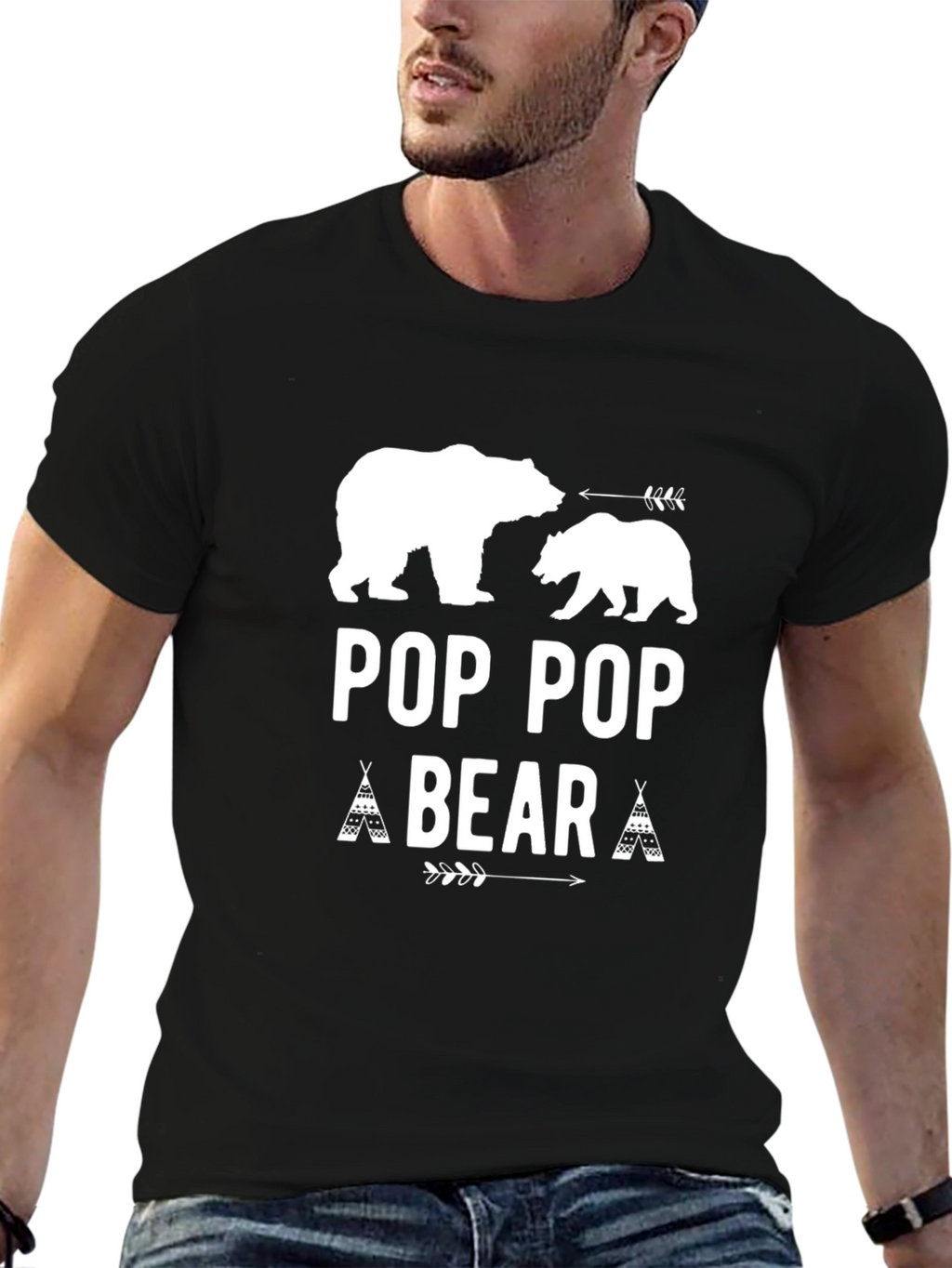 Pop Pop Bear Graphic T-Shirt - Fathers Day Gift