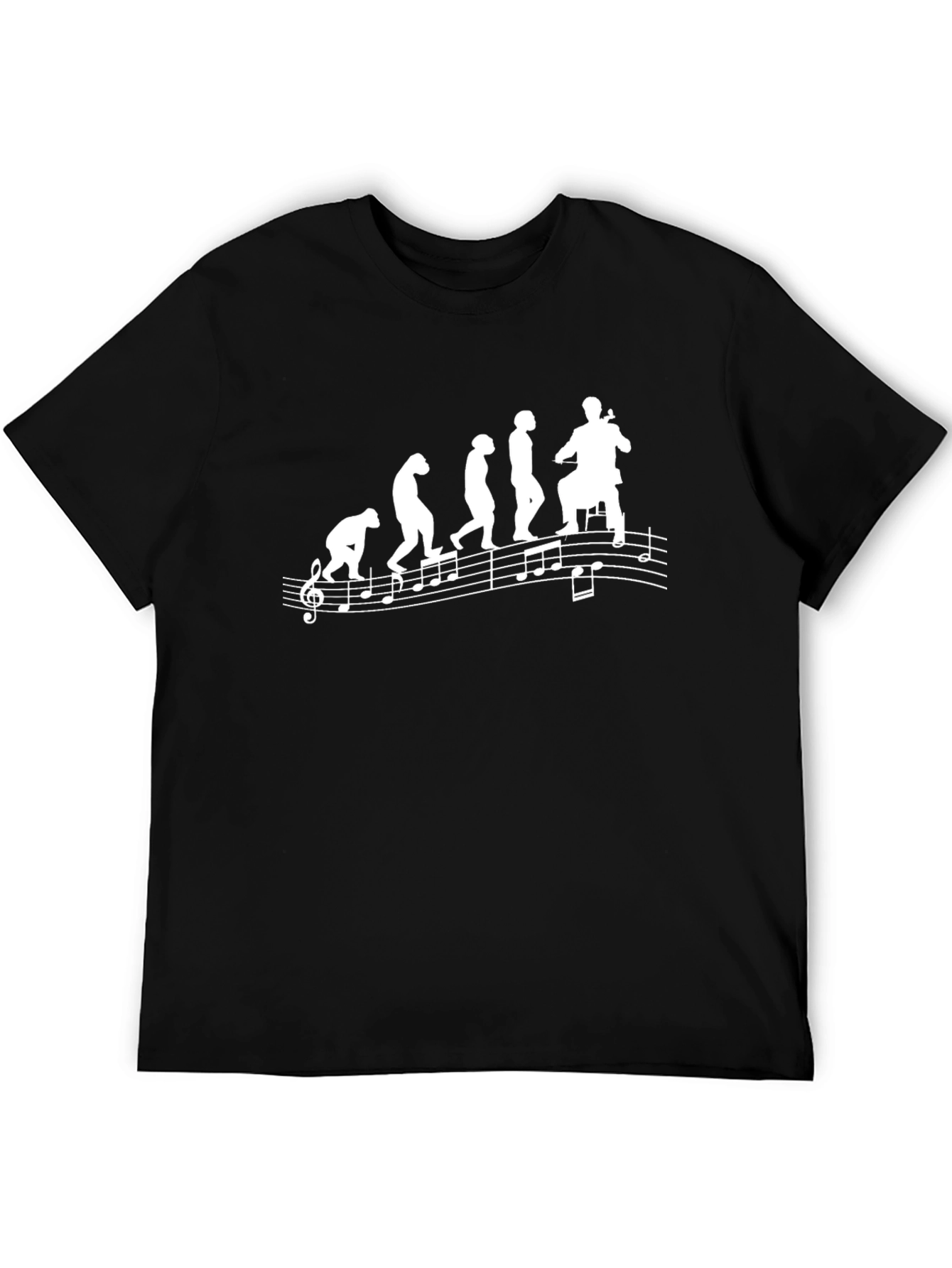 Evolution of a Musician Black T-Shirt