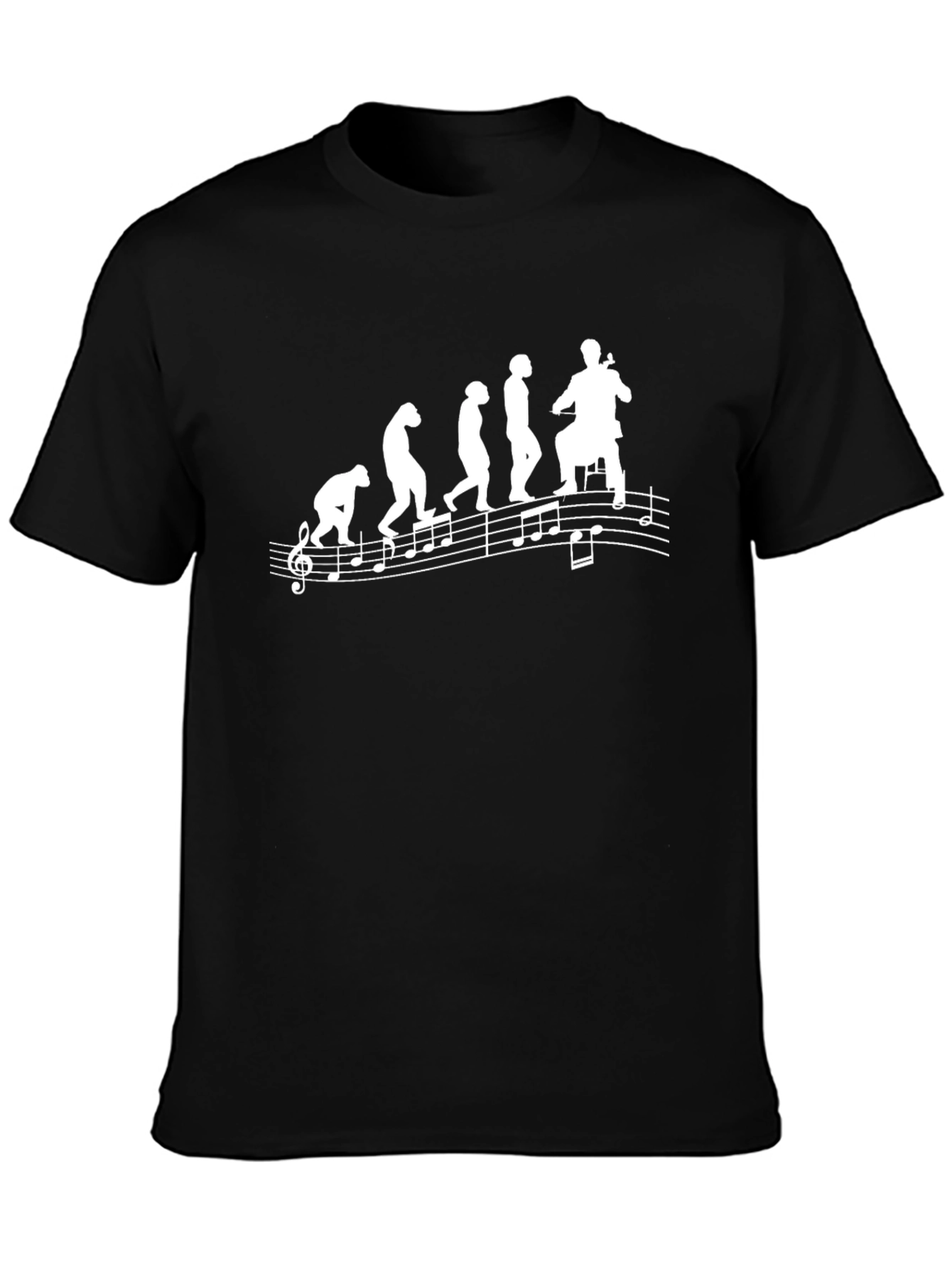 Evolution of a Musician Black T-Shirt
