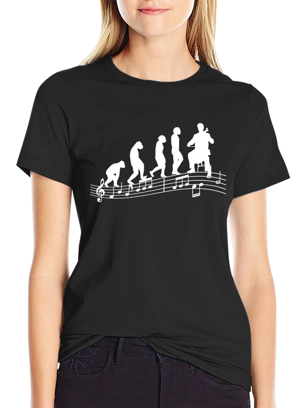 Evolution of a Musician Black T-Shirt