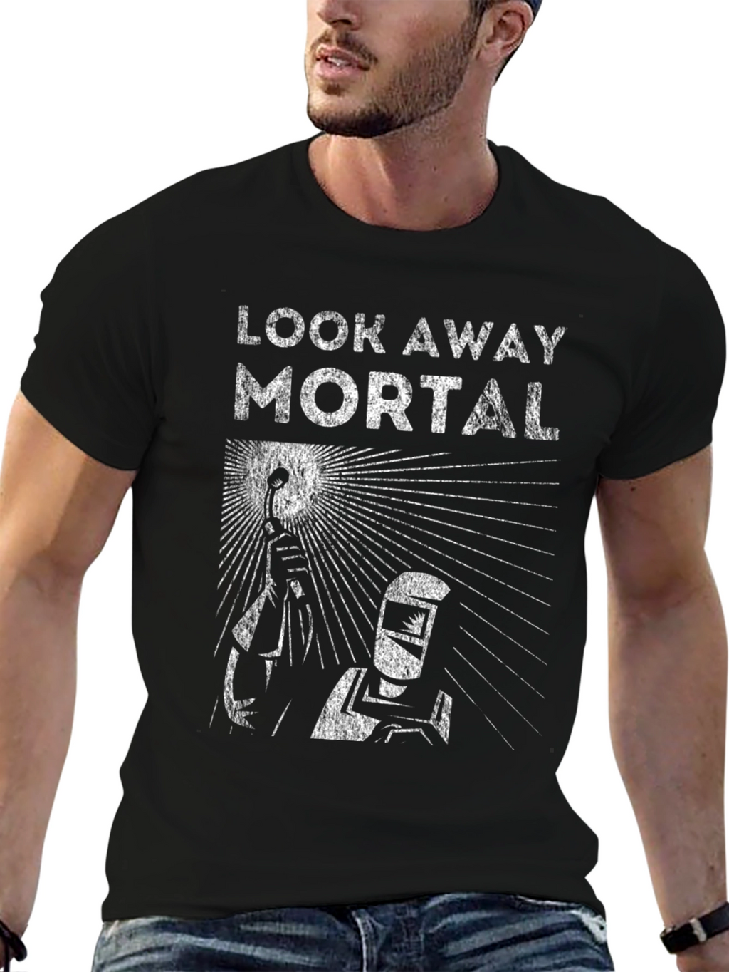 Look Away Mortal Welding T-Shirt
