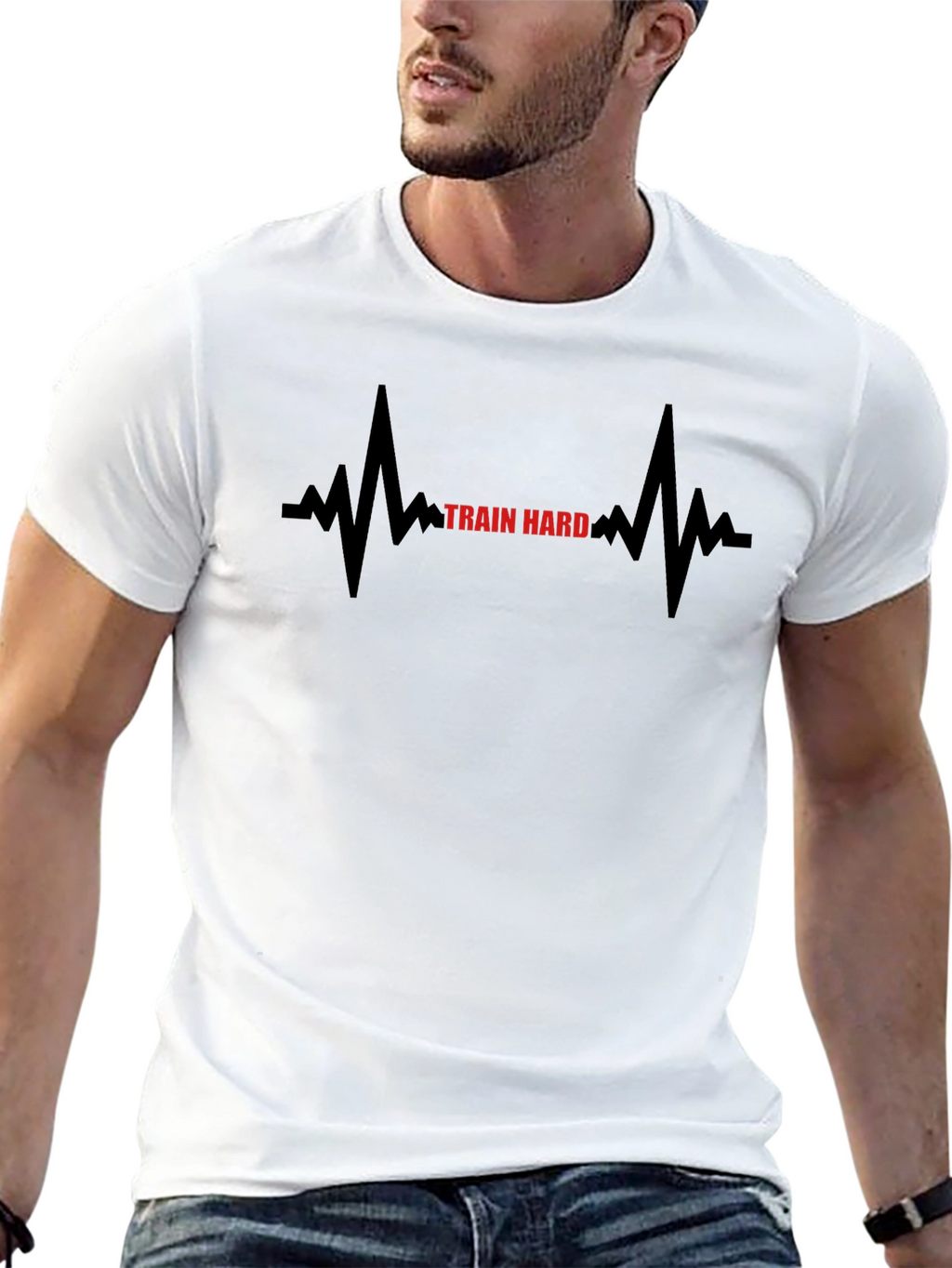 Train Hard T-Shirt - Fitness Motivation Tee