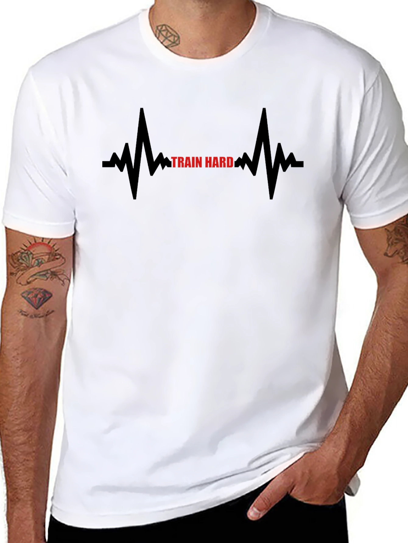 Train Hard T-Shirt - Fitness Motivation Tee